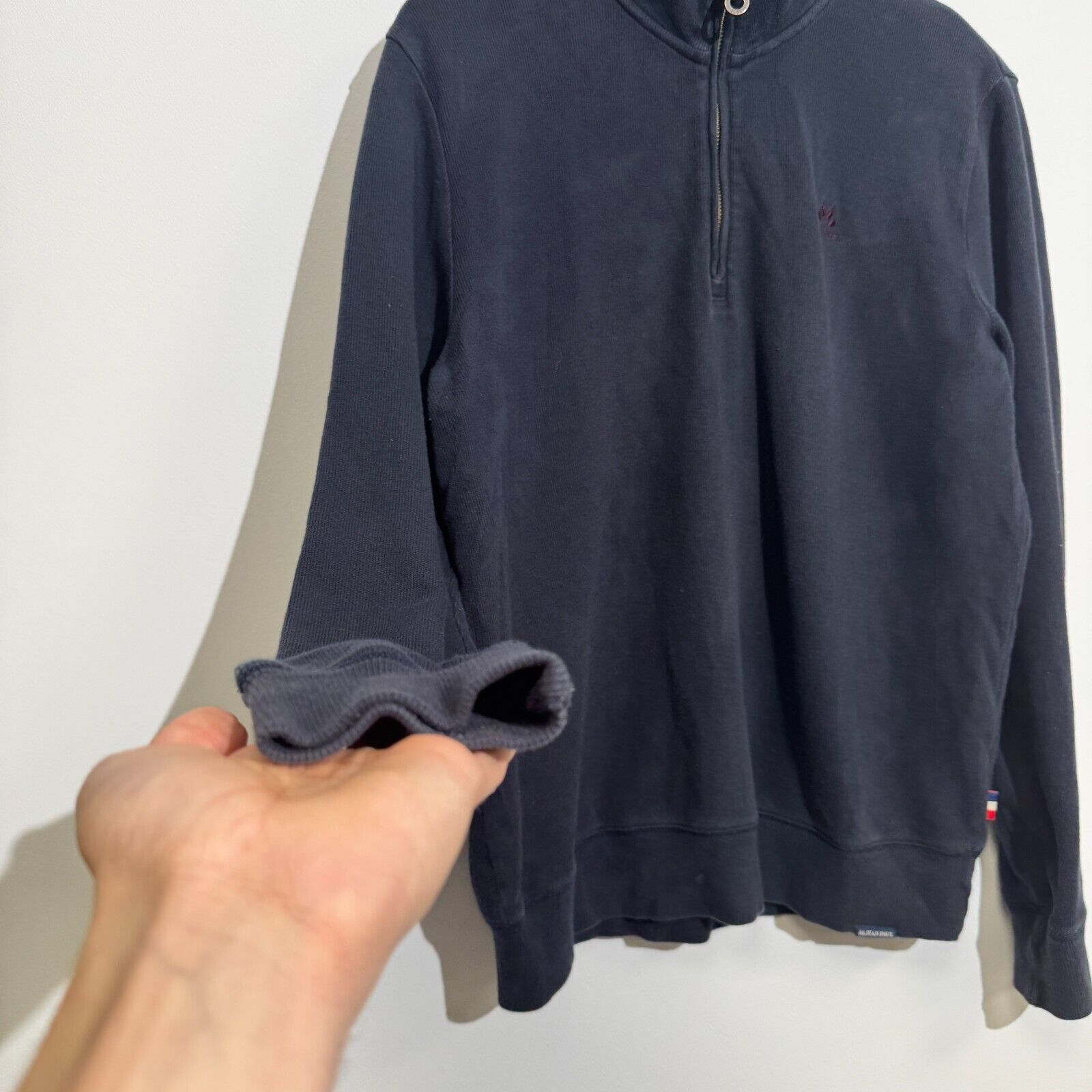 Jean Paul Gaultier × Vintage Jean Paul Unisex Navy Blue Cotton Crewneck Size M Washed Size US M / EU 48-50 / 2 - 5 Thumbnail