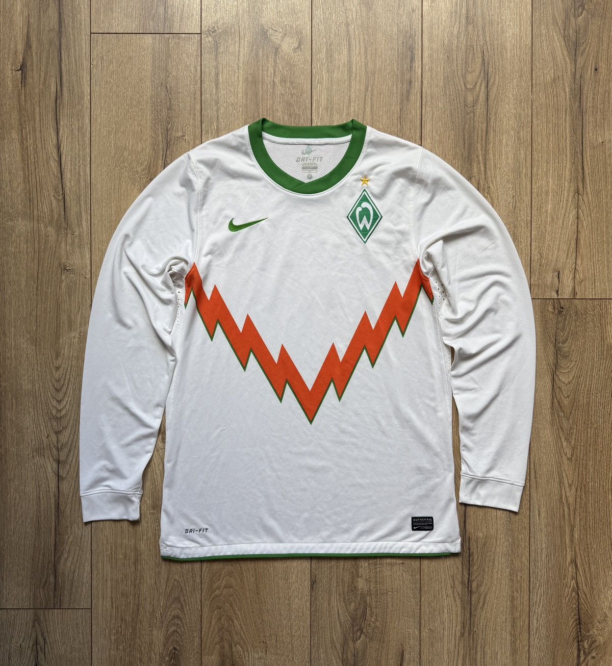 Nike × Vintage Koszulka piłkarska Nike Werder Bremen 2010/11 Player Issue Size US L / EU 52-54 / 3 - 2 Thumbnail