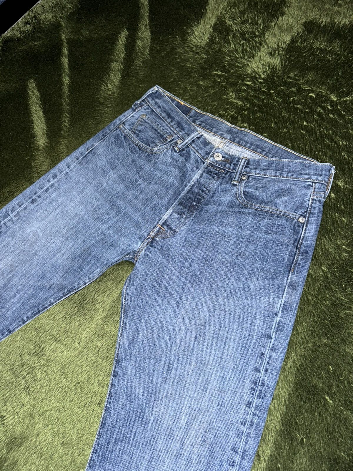 Levi's [W32/L32] Levi’s 501 Blank Tab Vintage Washed Denim Pants Size US 32 / EU 48 - 2 Thumbnail