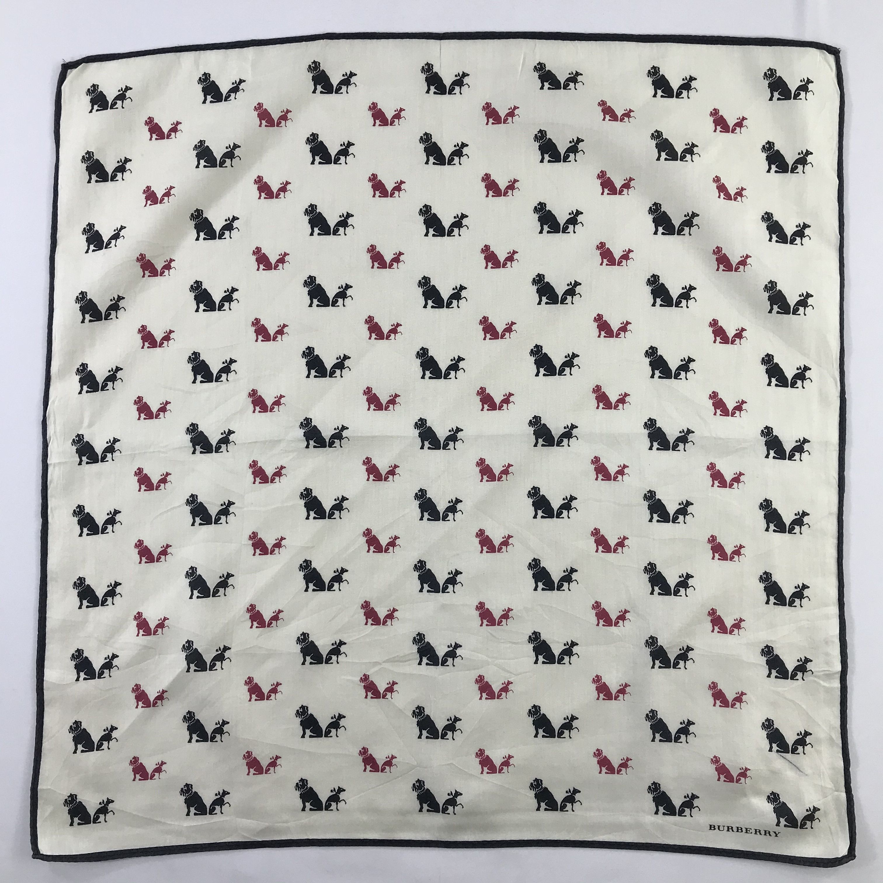 Burberry × Vintage Burberry Bandana / Handkerchief / Neckerchief - S517 Size ONE SIZE - 1 Thumbnail