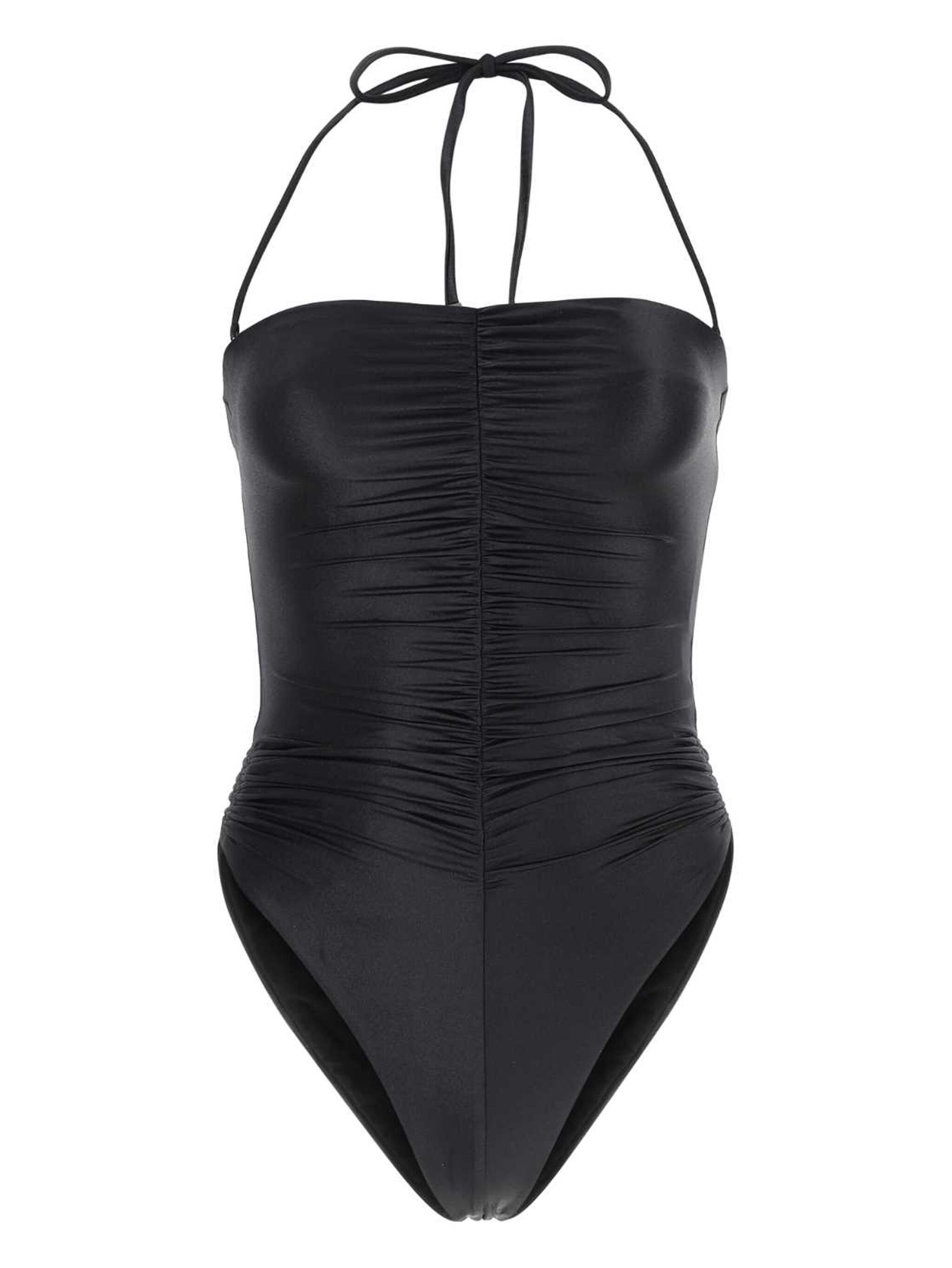 Saint Laurent Paris o1s1wg111124 Halterneck Swimsuit in Black Size M / US 6-8 / IT 42-44 - 1 Thumbnail