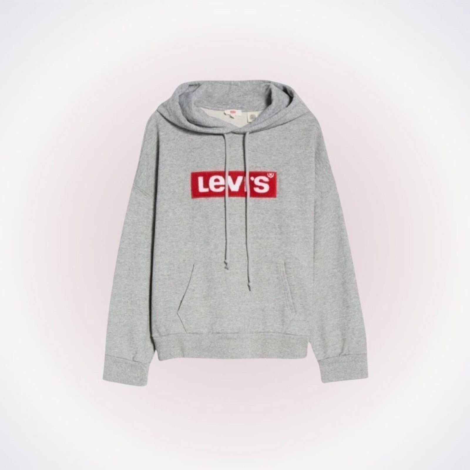 Levi's Levi's Logo Patch Oversize Hoodie in Gray | Size S Size S / US 4 / IT 40 - 1 Thumbnail