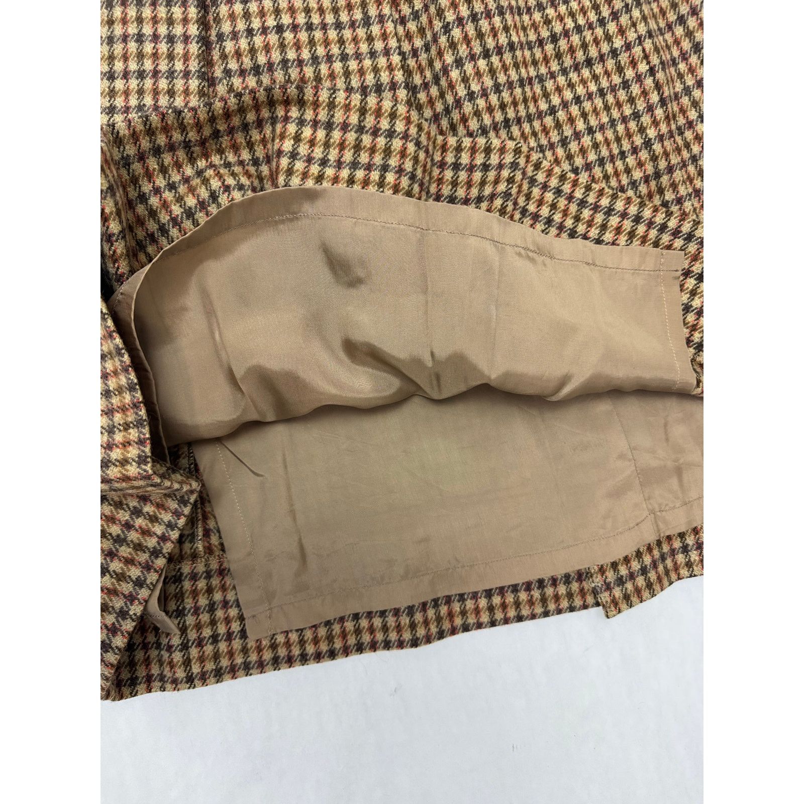 Other Vintage Houndstooth 100% Wool Skirt Suit Tailored Blazer - 9 Size S / US 4 / IT 40 - 14 Thumbnail