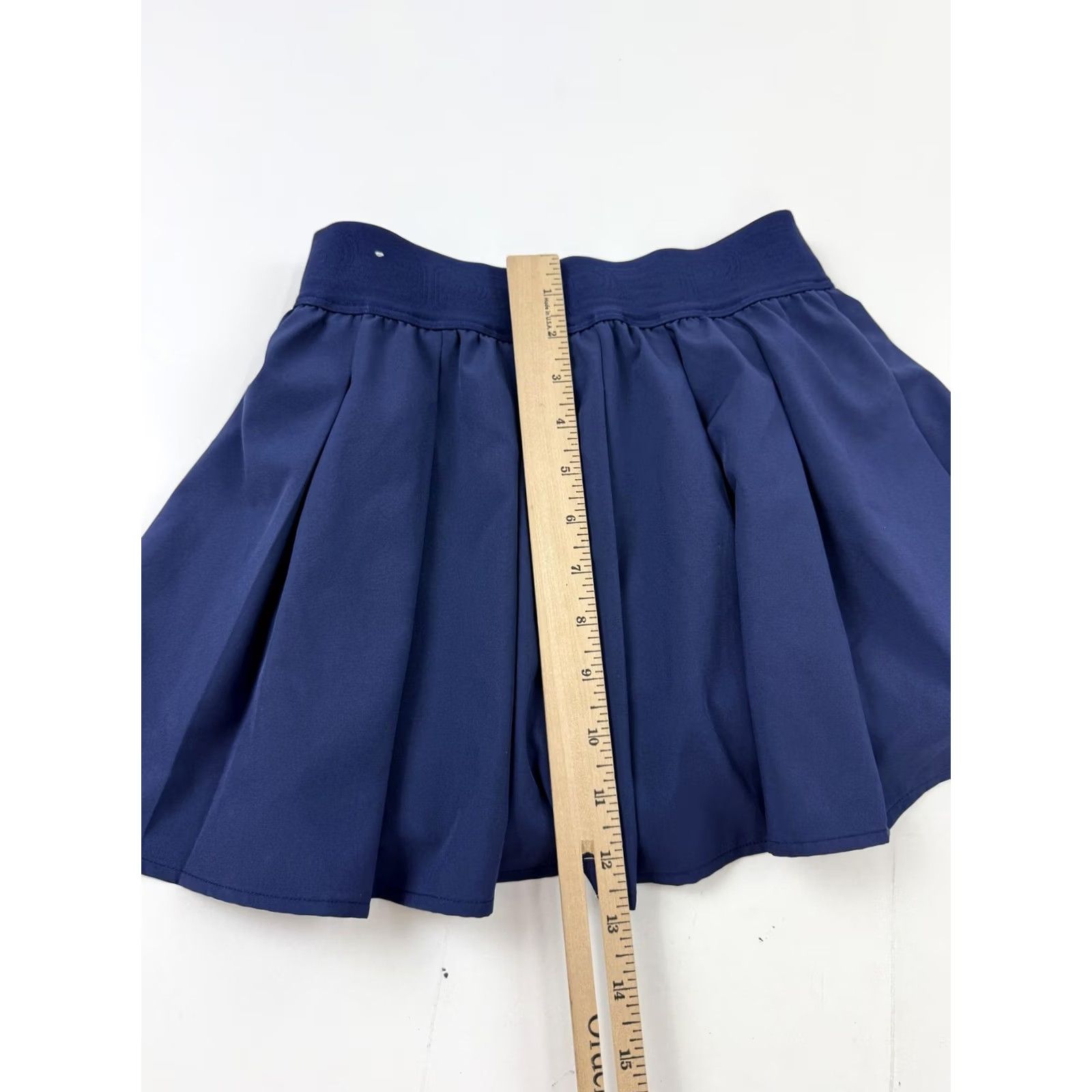 Vintage PINK Victoria's Secret Skirt Womens XS Blue Skater Mini Pleated Elastic Waist Size 26" / US 2 / IT 38 - 7 Thumbnail