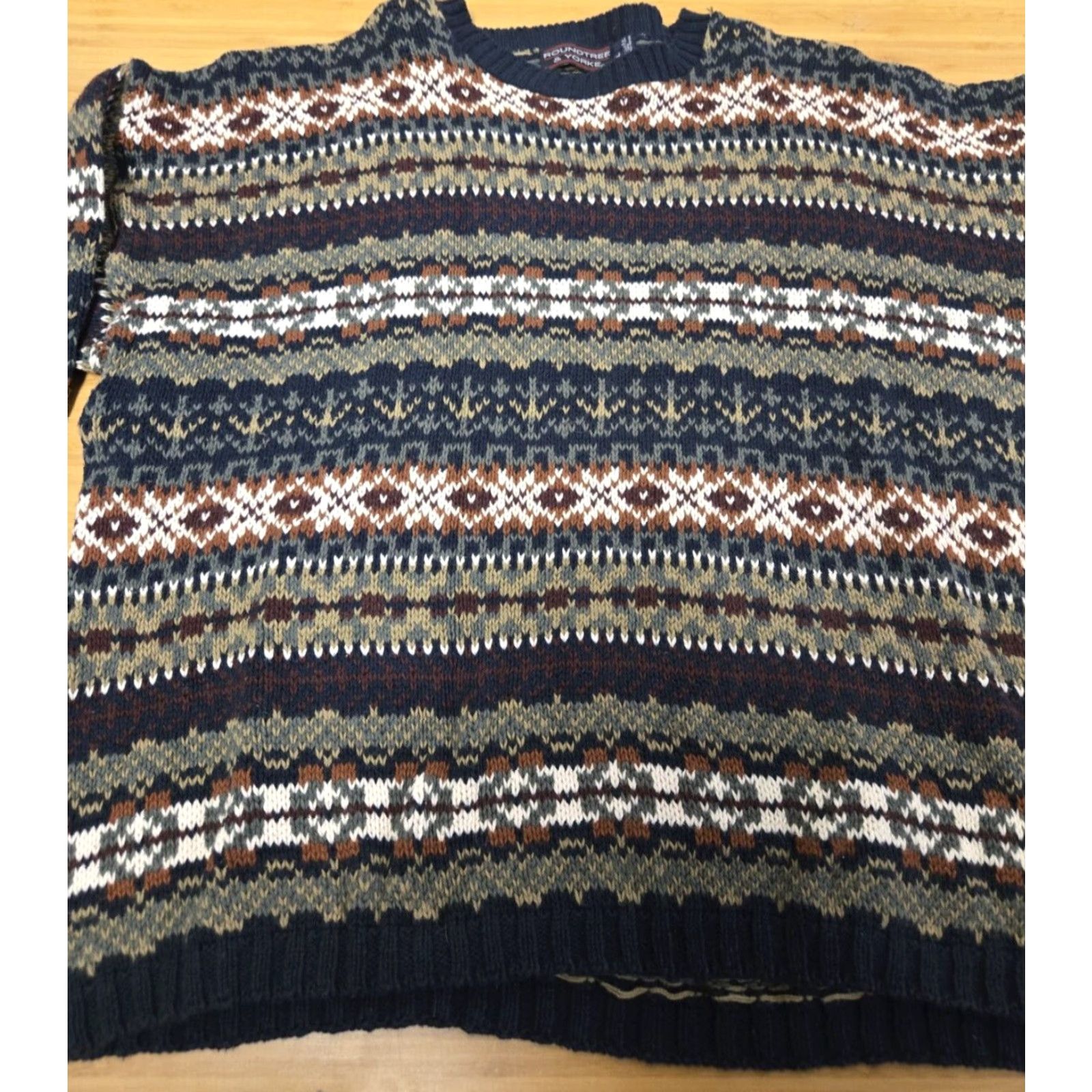 Roundtree & Yorke VINTAGE Roundtree & Yorke Striped Sweater Long Sleeve Men’s 2XL Size US XXL / EU 58 / 5 - 3 Thumbnail