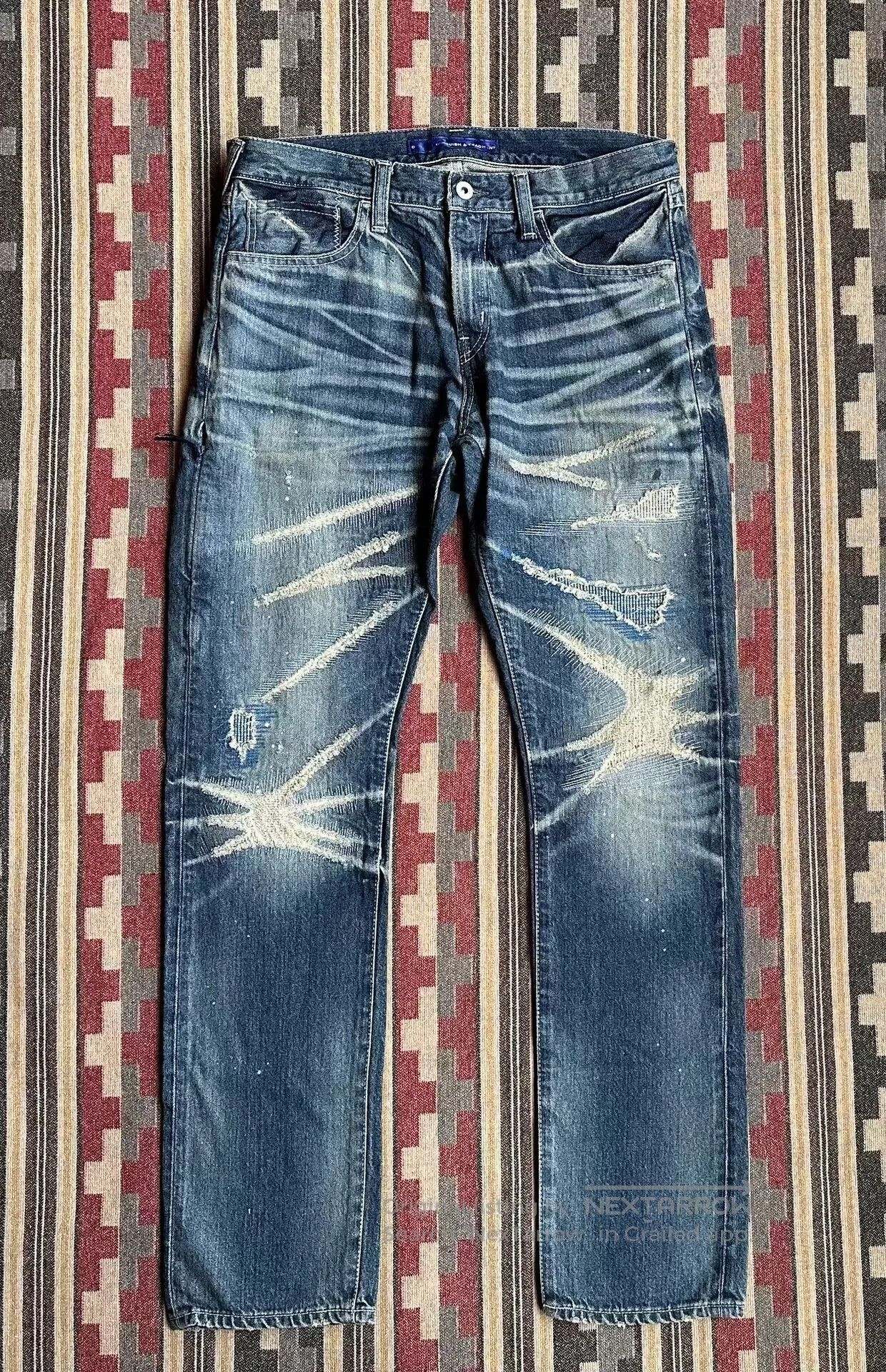 Vanquish denim by vanquish&fragment distressed jeans. Size US 32 / EU 48 - 1 Thumbnail