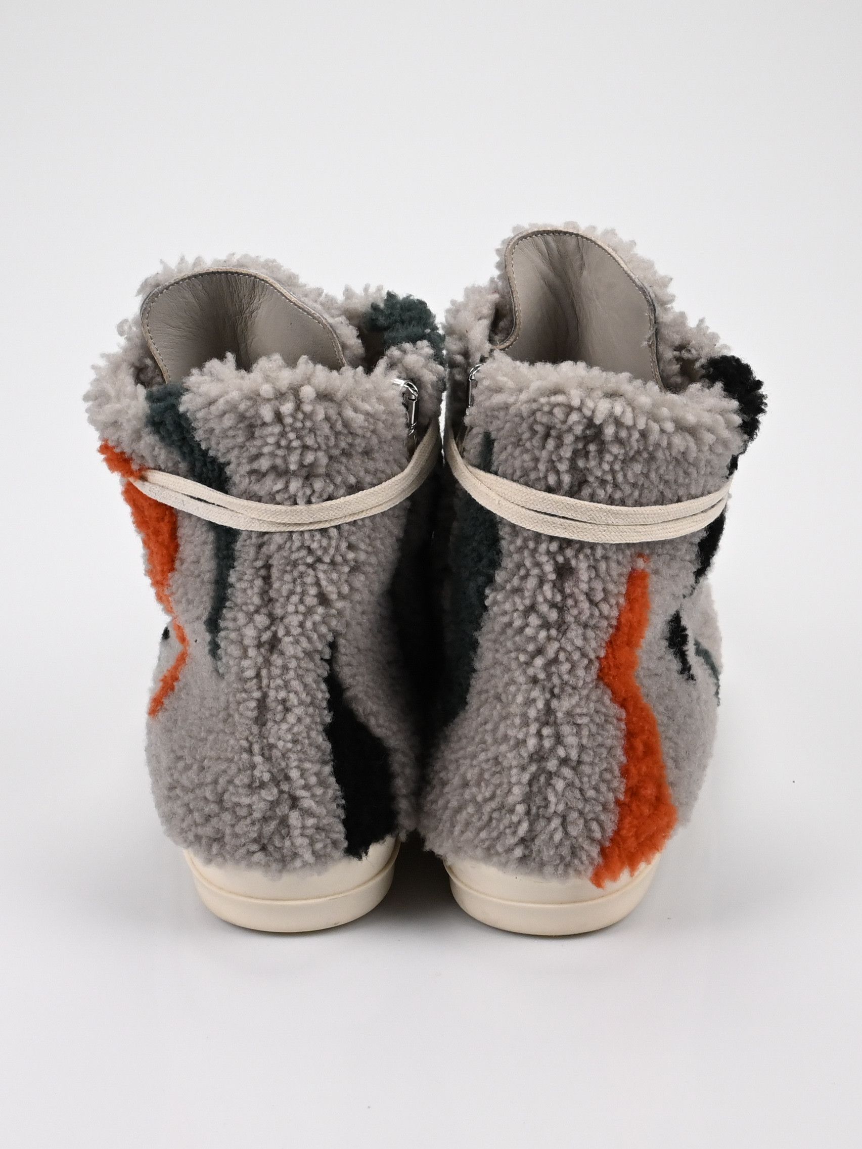 Rick Owens Shearling Zebra Ramones Size US 11 / EU 44 - 7 Thumbnail