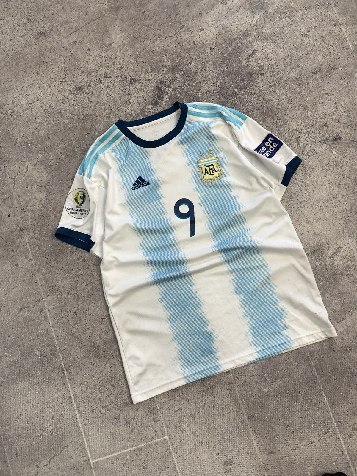 Adidas × Vintage Vintage Y2K blockcore Argentina KunAguero sportswear Jersey Size US M / EU 48-50 / 2 - 3 Thumbnail