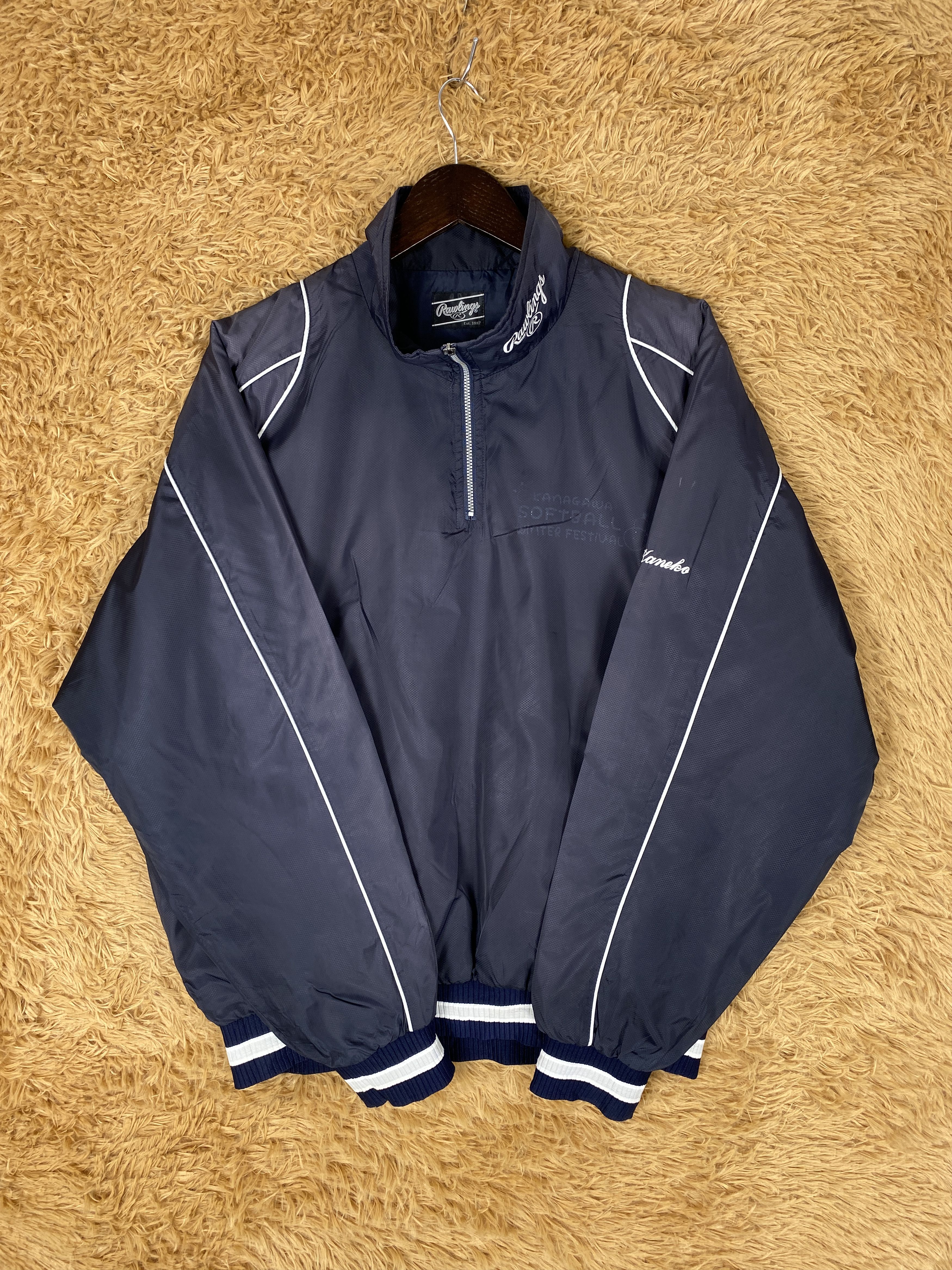 MLB Vintage Rawlings Windbreaker Jacket J2211 Size US M / EU 48-50 / 2 - 6 Thumbnail