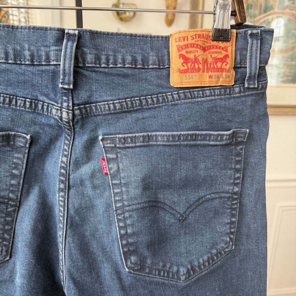 Levi's Levi’s 514 Straight Leg Jeans 36 x 32 Size US 36 / EU 52 - 3 Thumbnail