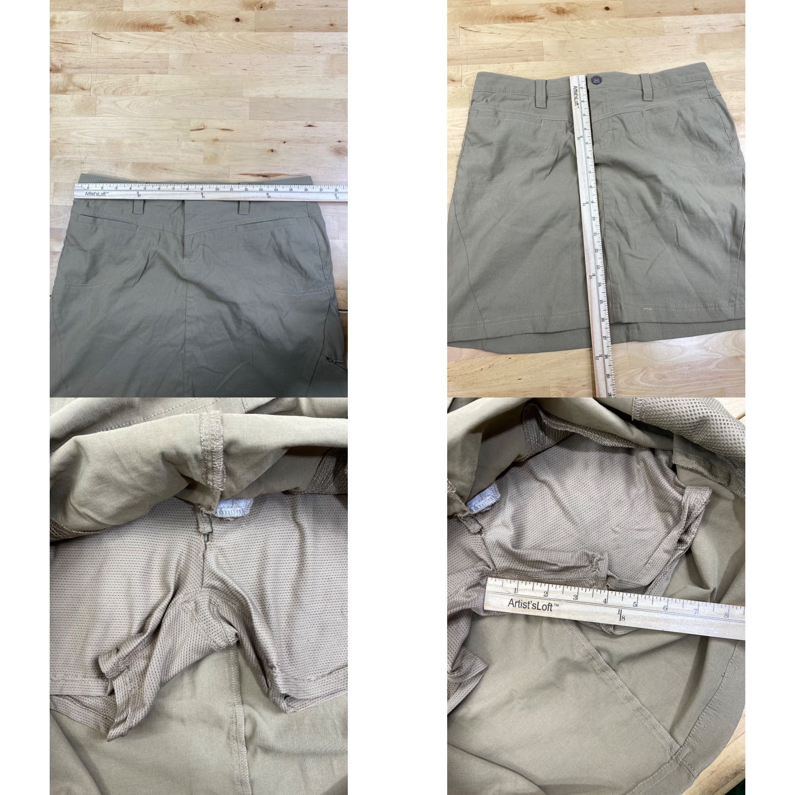 Athleta Athleta Skort Womens 8 Beige Lined Activewear Tennis Golf Beig e Athletic Pockets, Comfort, Stretch Athleisure 90s? Size ONE SIZE - 8 Thumbnail