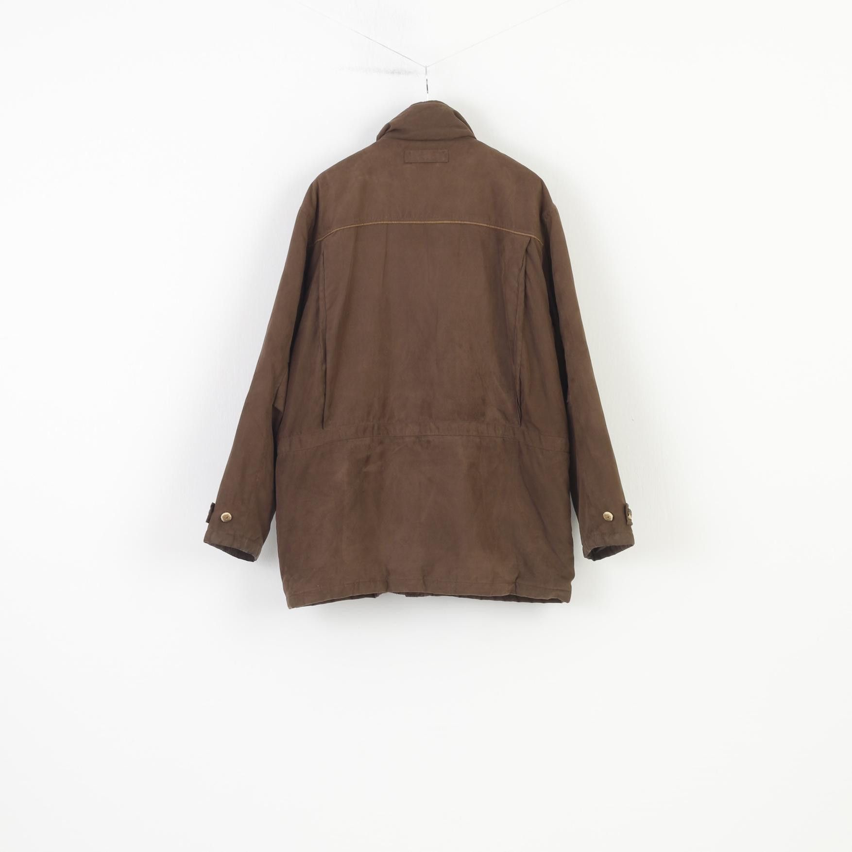C&A × Vintage Landhaus Men 56 XL Jacket Brown Full Zipper C&A 0186 Size US XL / EU 56 / 4 - 8 Thumbnail