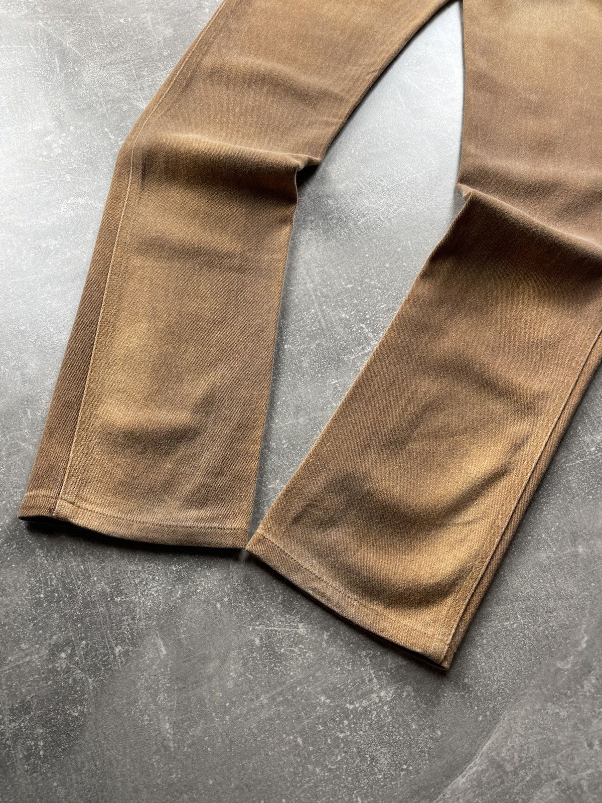 Roberto Cavalli Cavalli Jeans Vintage Denim Jenas Brown Beer Tan Size 29 Size 29" - 3 Thumbnail