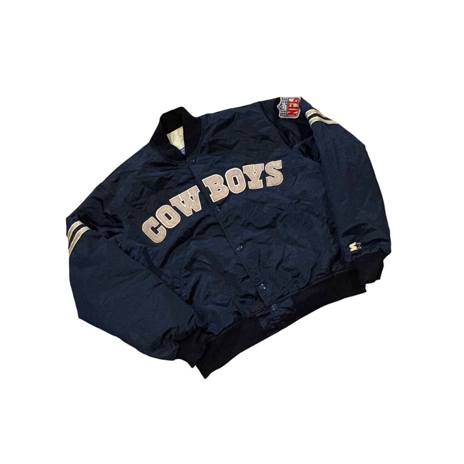 Starter Vintage 90's NFL Starter Dallas Cowboys Satin Jacket Men's S Size US L / EU 52-54 / 3 - 3 Thumbnail