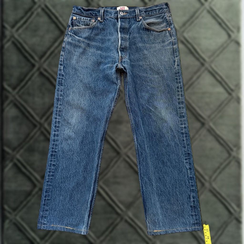 VTG Levi's 501XX Jeans Button Fly Denim Blue 34x28 Straight Regular Mens