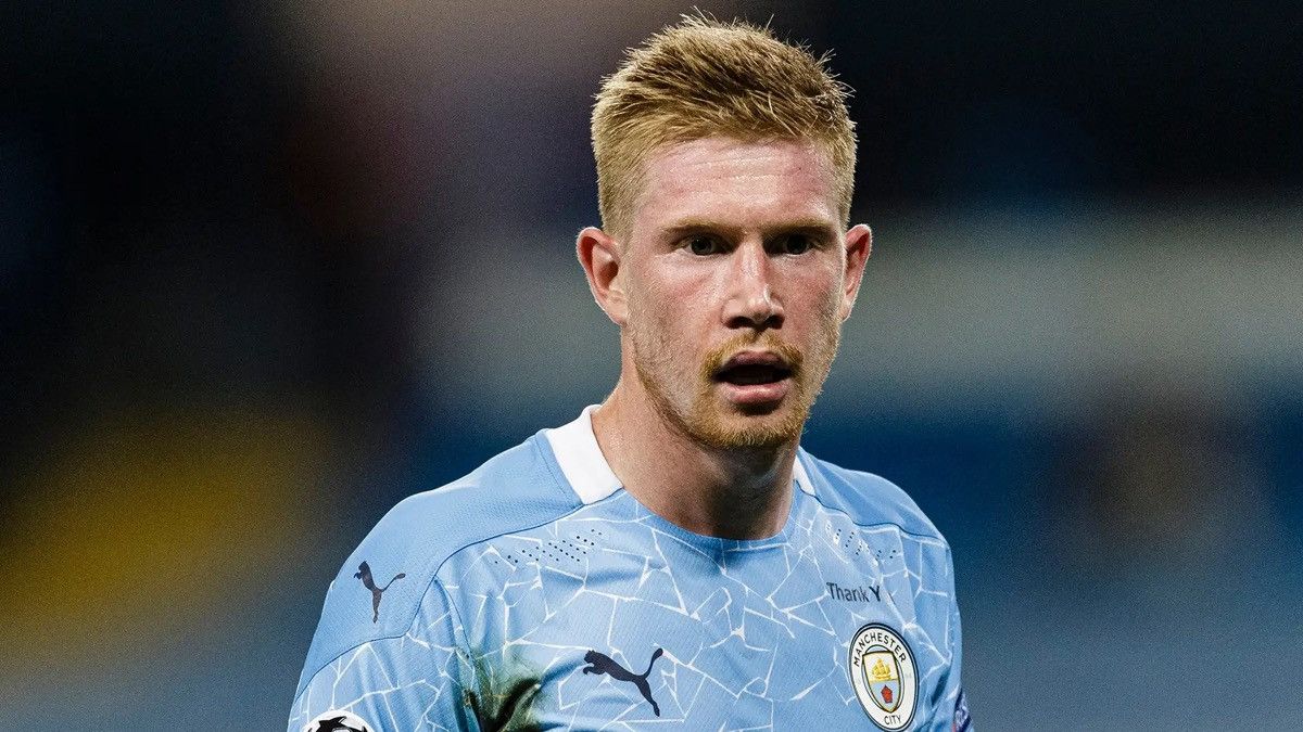 Puma MAN CITY PUMA 2020/2021 FOOTBALL HOME JERSEY #17 DE BRUYNE Size US M / EU 48-50 / 2 - 14 Thumbnail