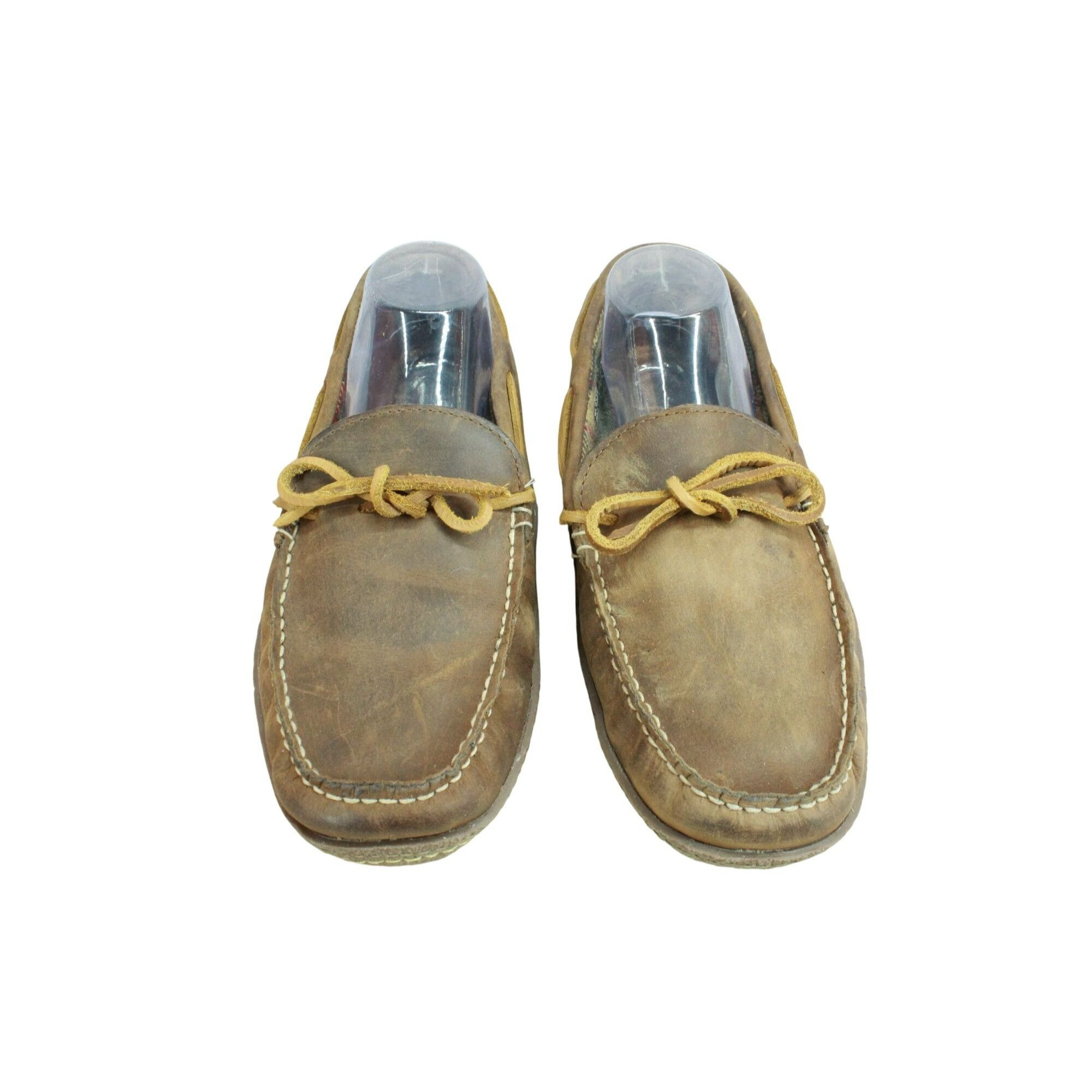 L.L. Bean × Leather LL Bean Flannel-Lined Flexible Crepe Handsewn Slippers Size US 10 / EU 43 - 5 Thumbnail