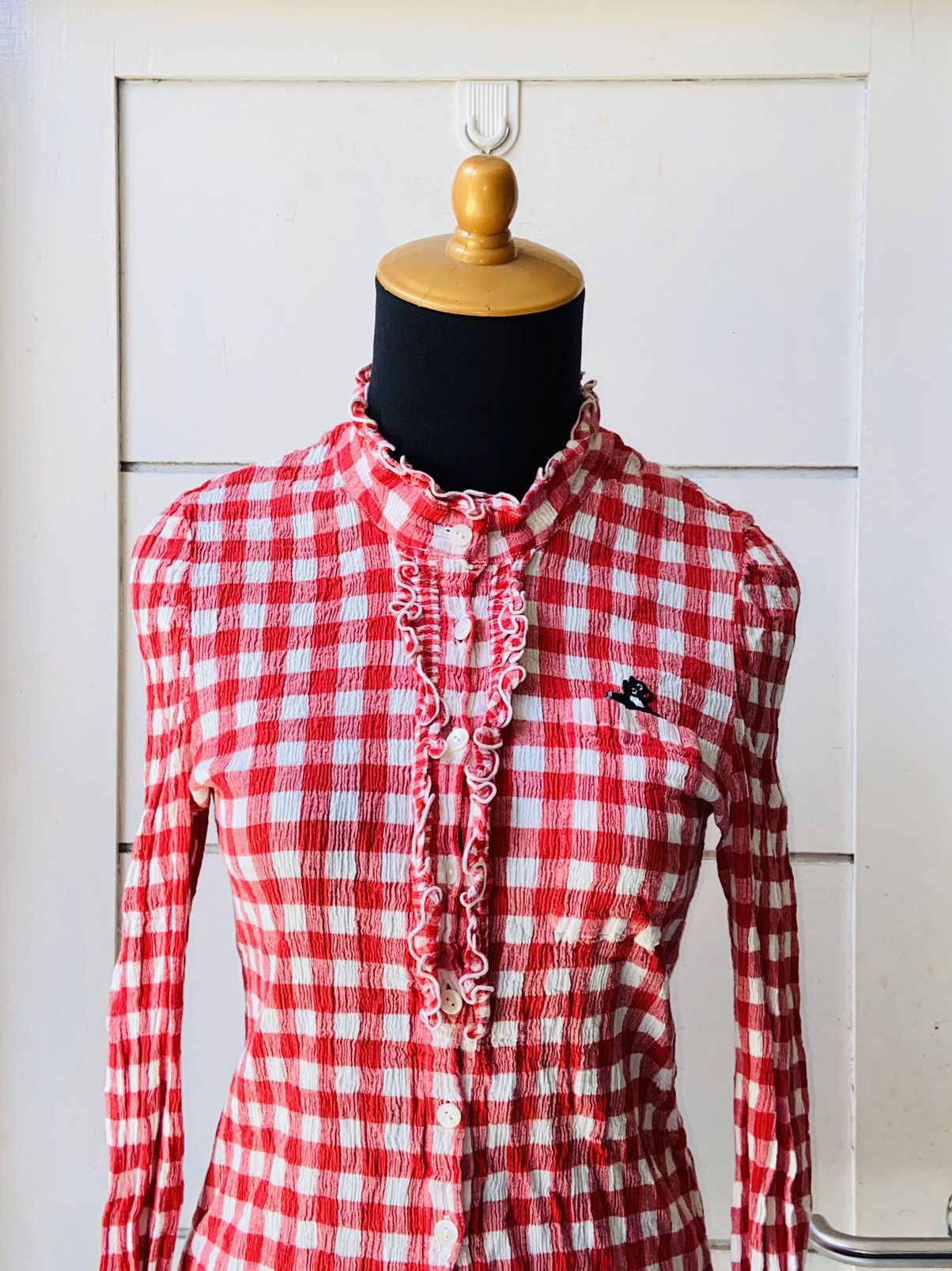 Issey Miyake TSUMORI CHISATO Plaid Shirt Size XXS / US 00 / IT 34 - 2 Thumbnail