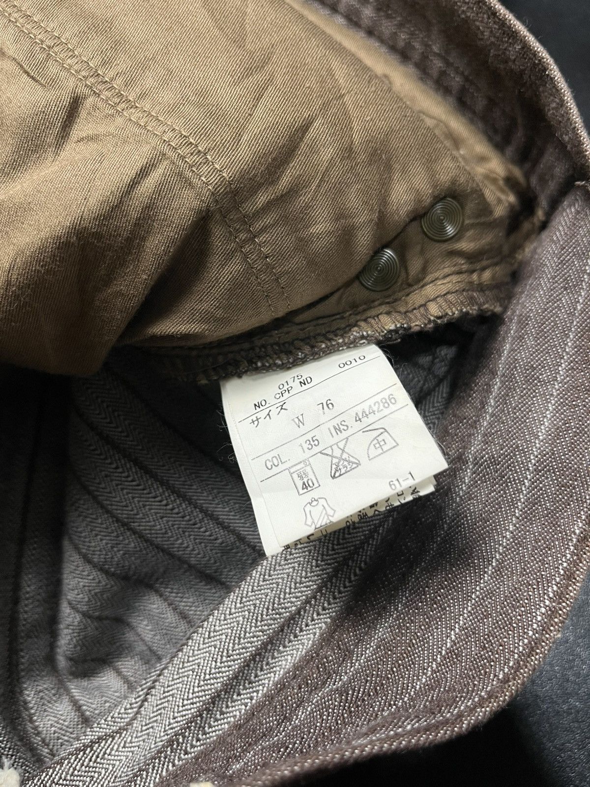 If Six Was Nine × Japanese Brand × Le Grande Bleu (L.G.B.) JAPANESE HICKORY JEANS DEUX CONCEPT LABO Size US 31 - 9 Thumbnail