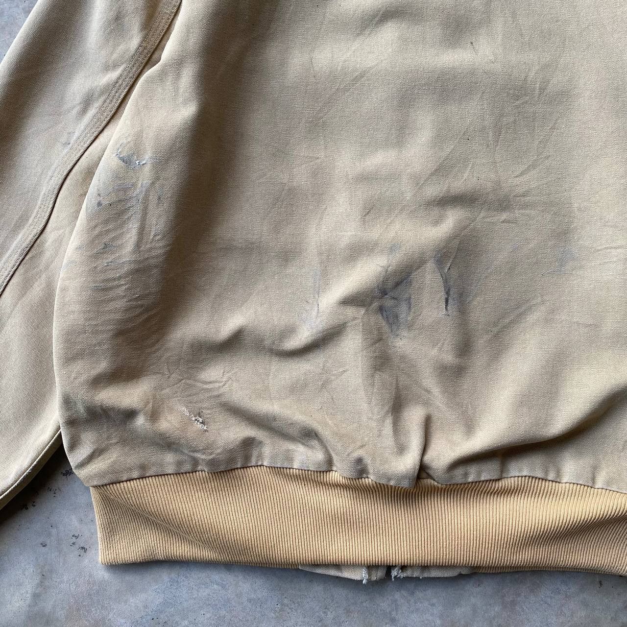 Carhartt × Vintage VINTAGE CARHARTT CANVAS JUMPER TRASHED DISTRESSED HOODIE Size US L / EU 52-54 / 3 - 18 Thumbnail