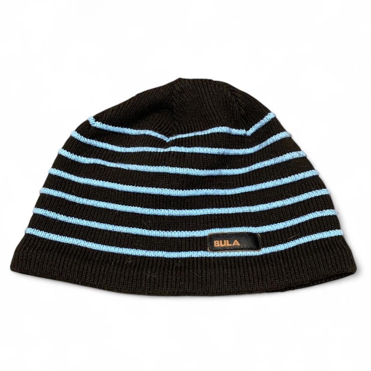 Other Y2k bula brown and baby blue stripper beanie Size ONE SIZE - 1 Thumbnail