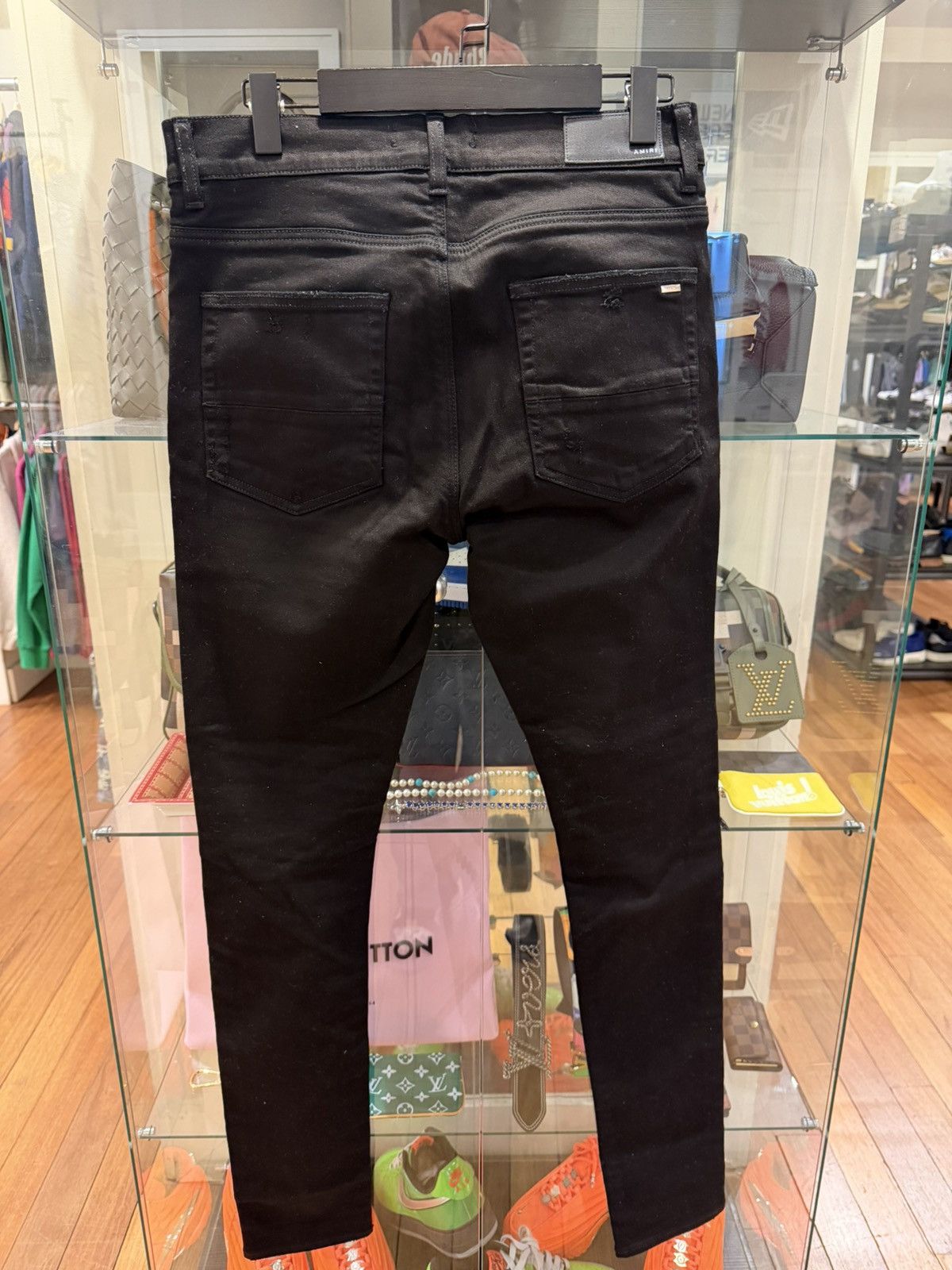Amiri Amiri MX1 Black Bandana Patch Denim Jeans Size US 32 / EU 48 - 2 Thumbnail