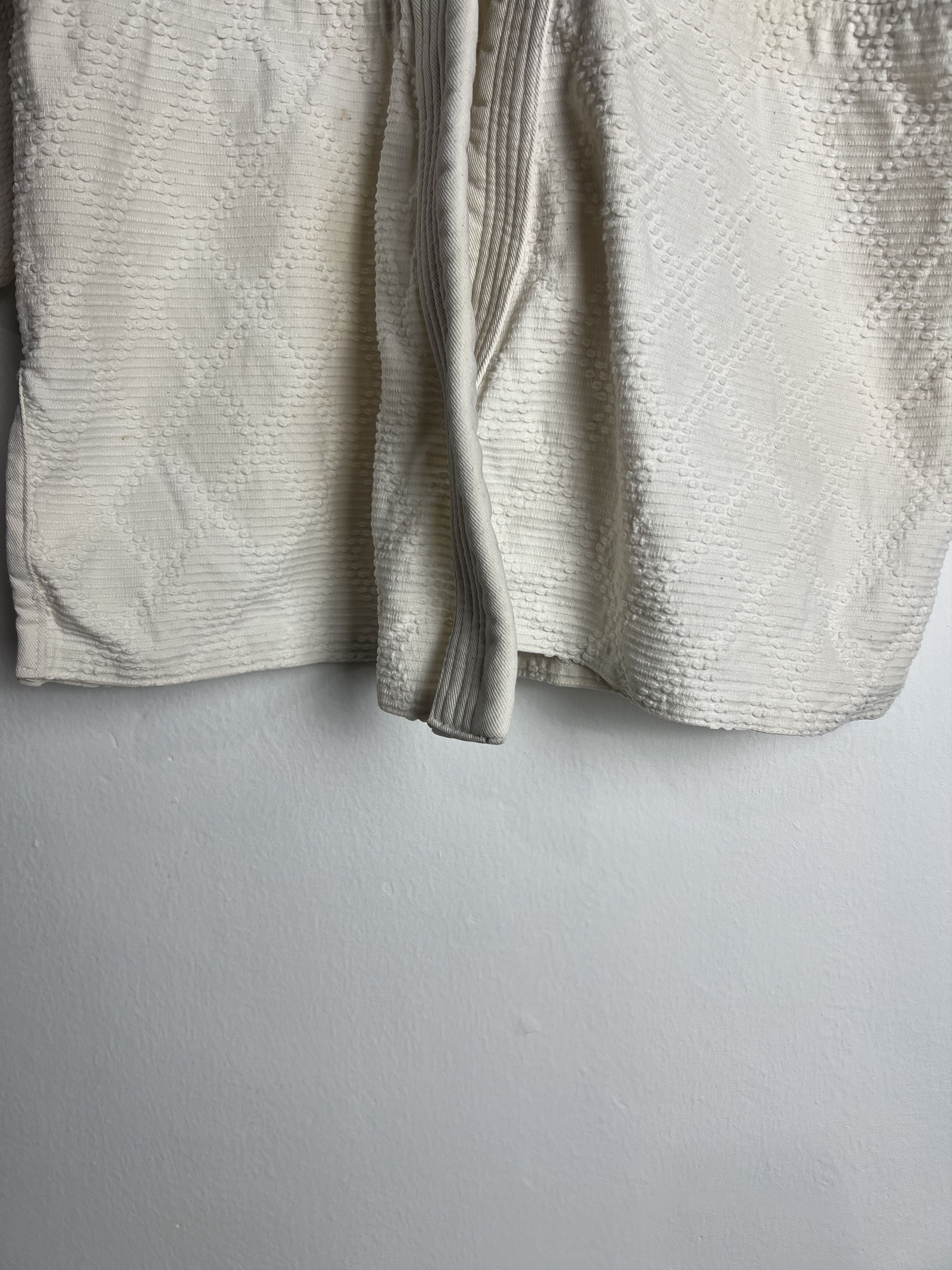 Vintage Vintage Dyed Sakura White Sashiko Kimono Size US M / EU 48-50 / 2 - 6 Thumbnail
