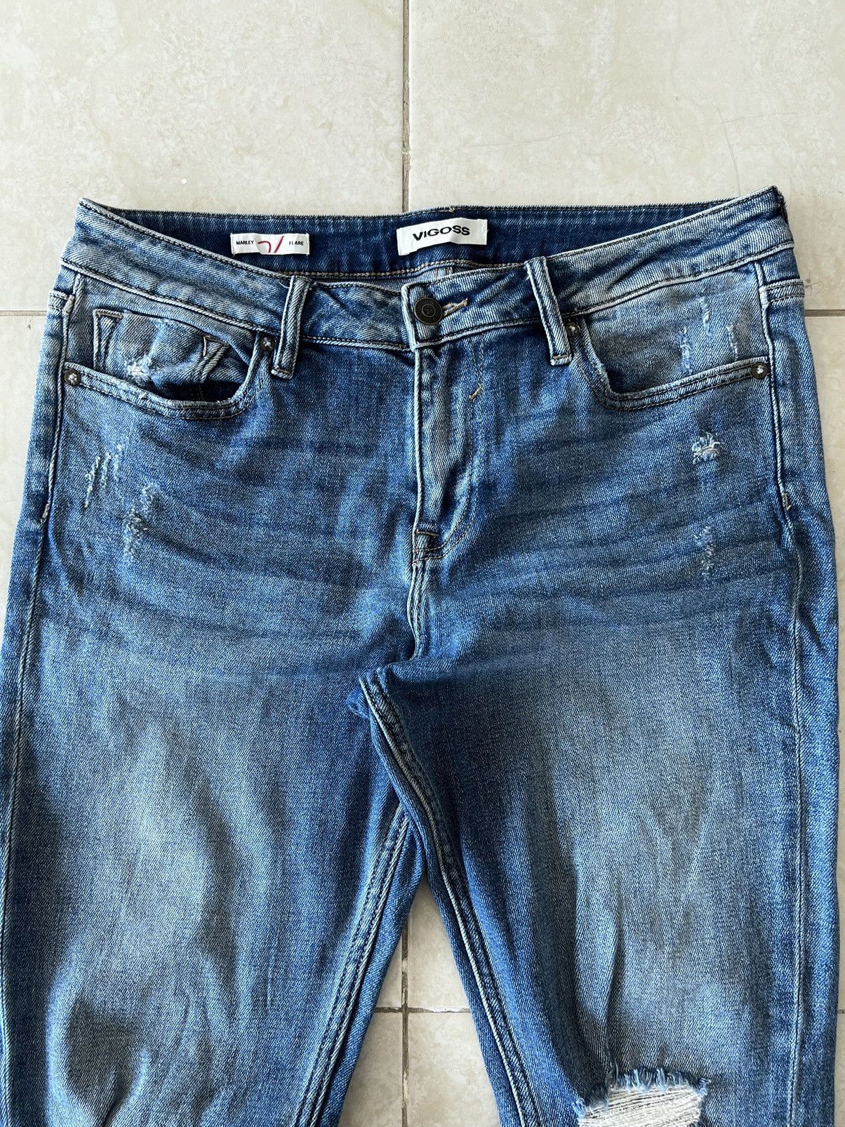 Vintage VIGOSS FLARED JEANS Like Kendrick Lamar Style Size US 32 / EU 48 - 3 Thumbnail