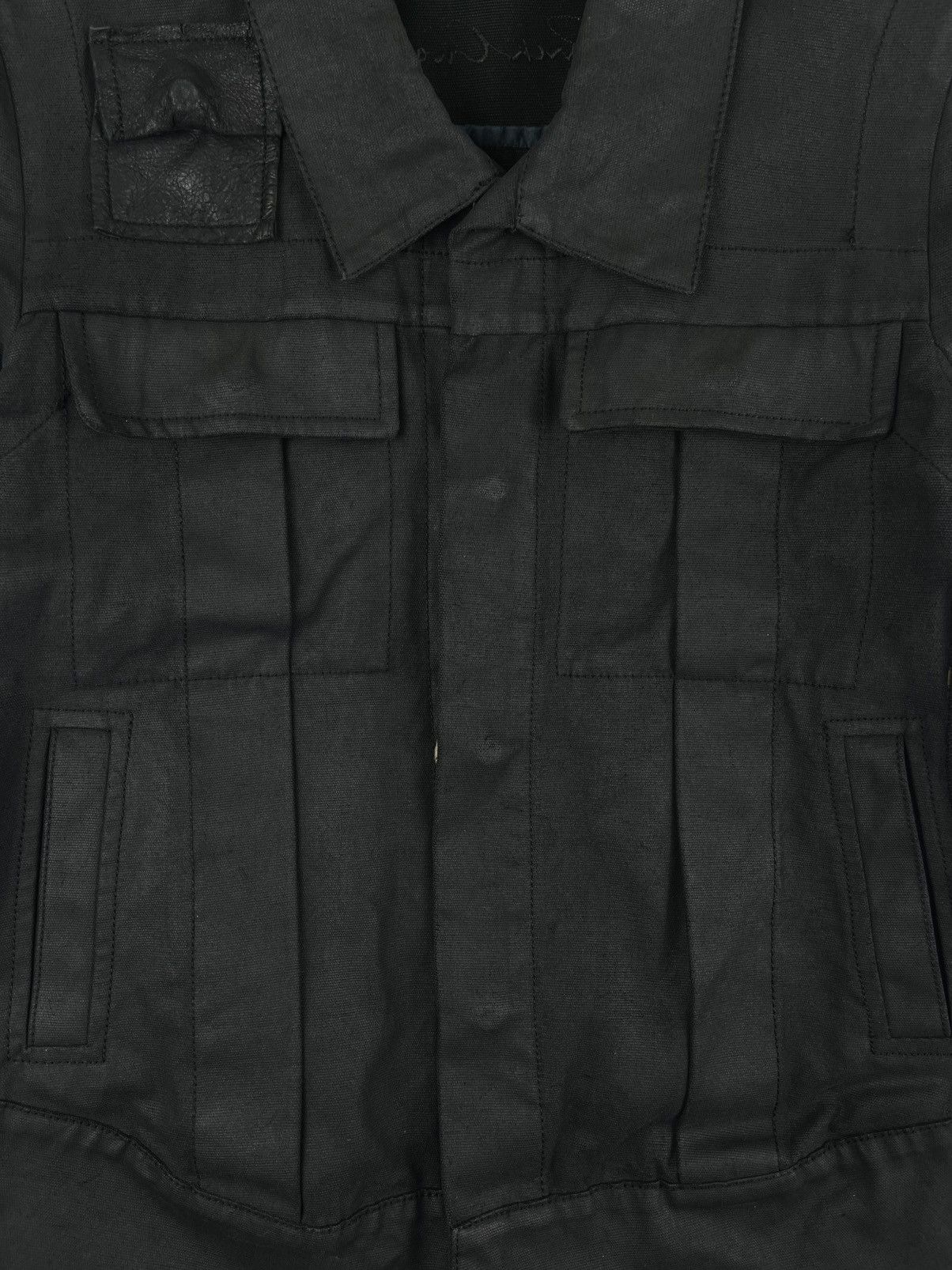 Rick Owens SS03 Rick Owens Suckerball Runway Waxed Cargo Denim Jacket Size US S / EU 44-46 / 1 - 3 Thumbnail