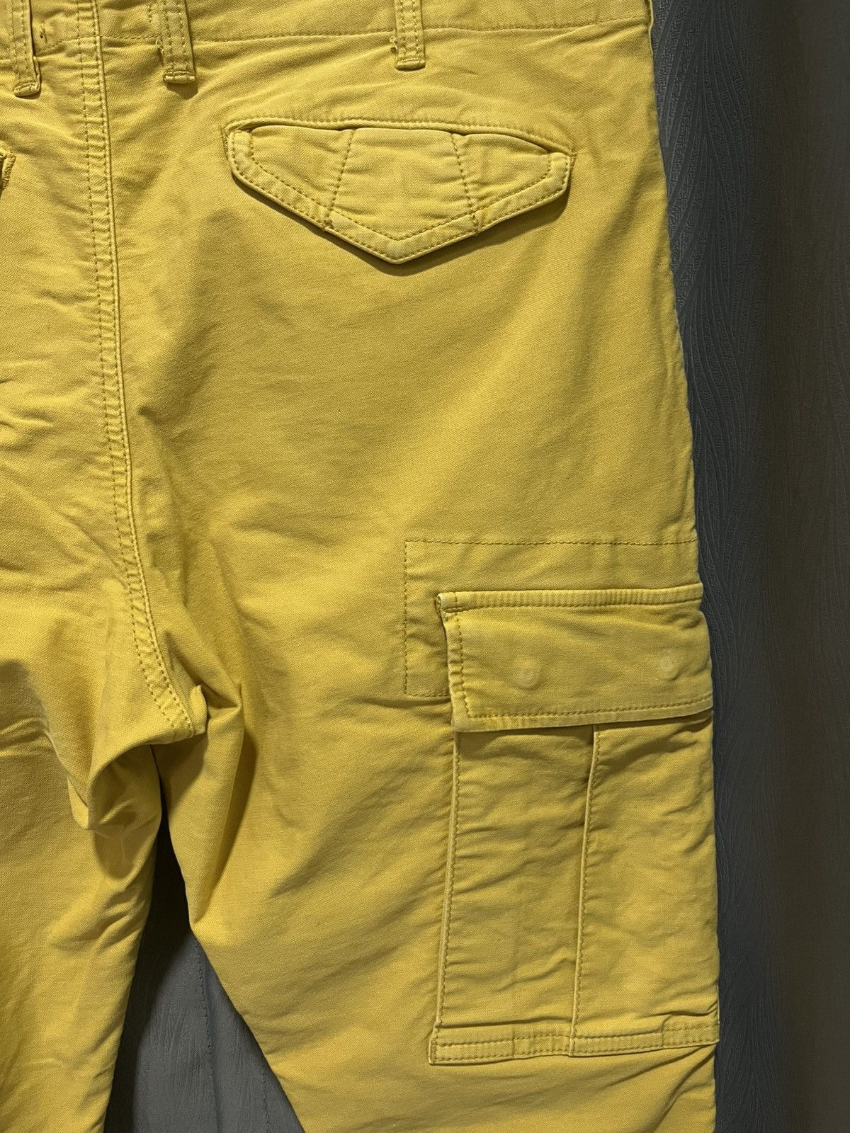 junhashimoto Light Tan Slim Fit Six Pockets Cargo Pants Size US 33 - 6 Thumbnail