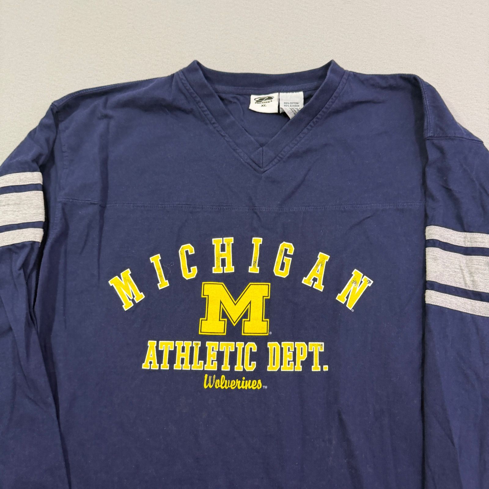 Vintage Vintage Pro Edge Michigan Wolverines Athletic Dept Shirt XL Size US XL / EU 56 / 4 - 2 Thumbnail