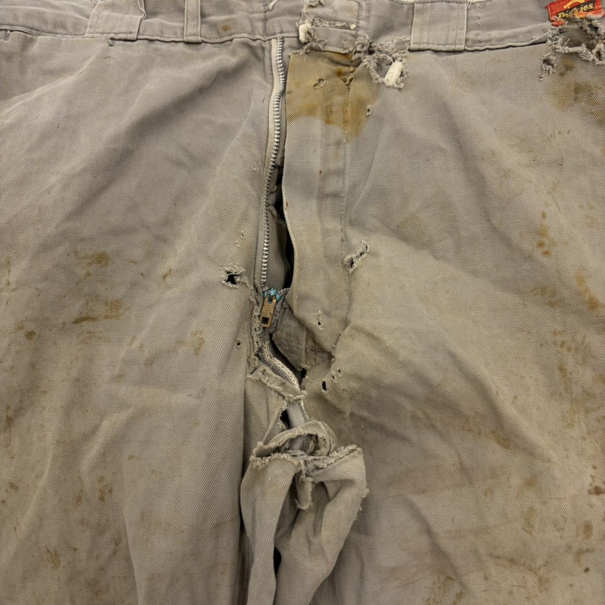 Dickies Vintage 50s Dickies Grey Sanforized Workwear Chinos 31x29 Size US 31 - 2 Thumbnail