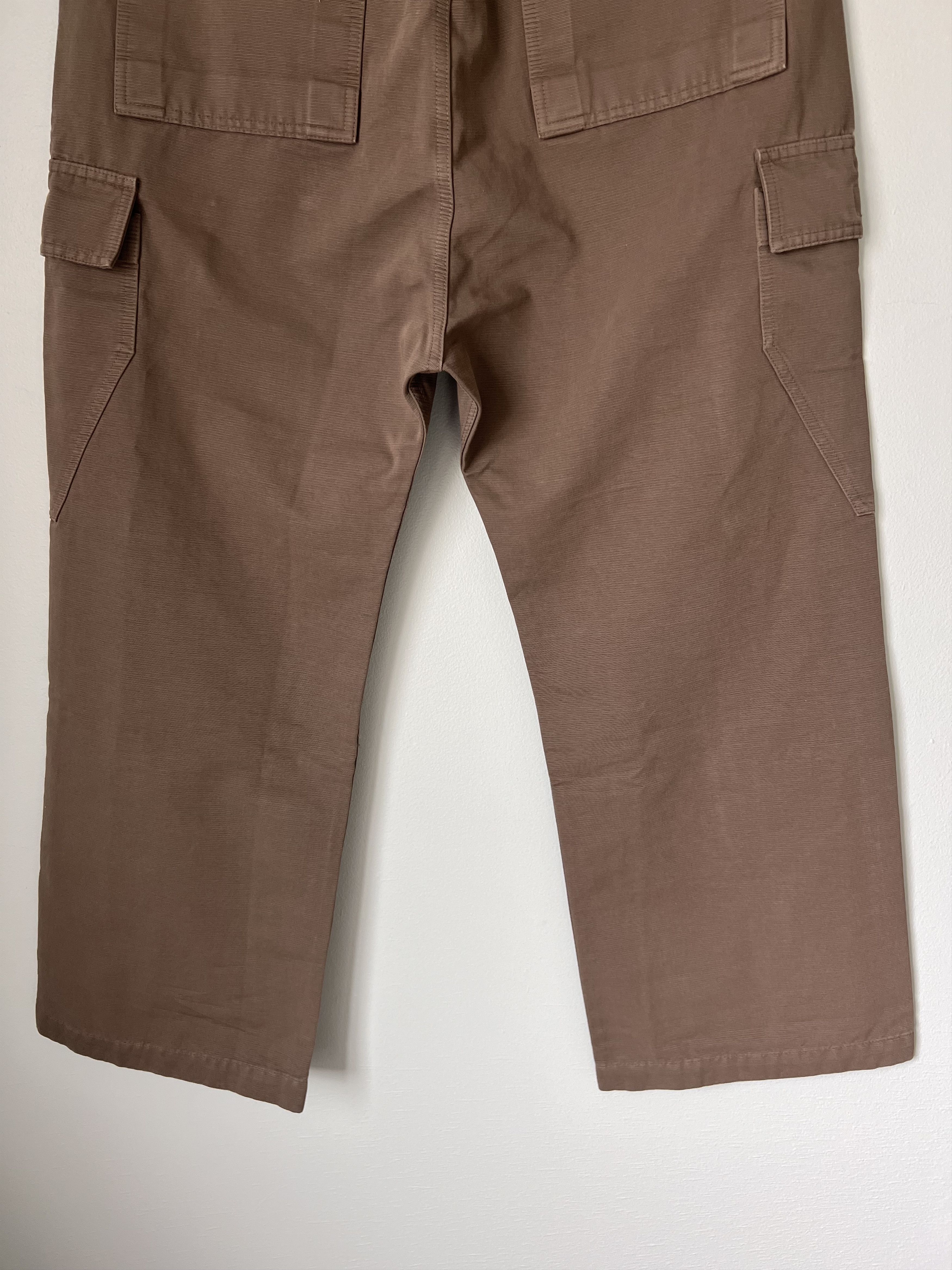 Rick Owens Drkshdw Rick Owens DRKSHDW Cargo Trousers in Dust Brown Size US 32 / EU 48 - 6 Thumbnail