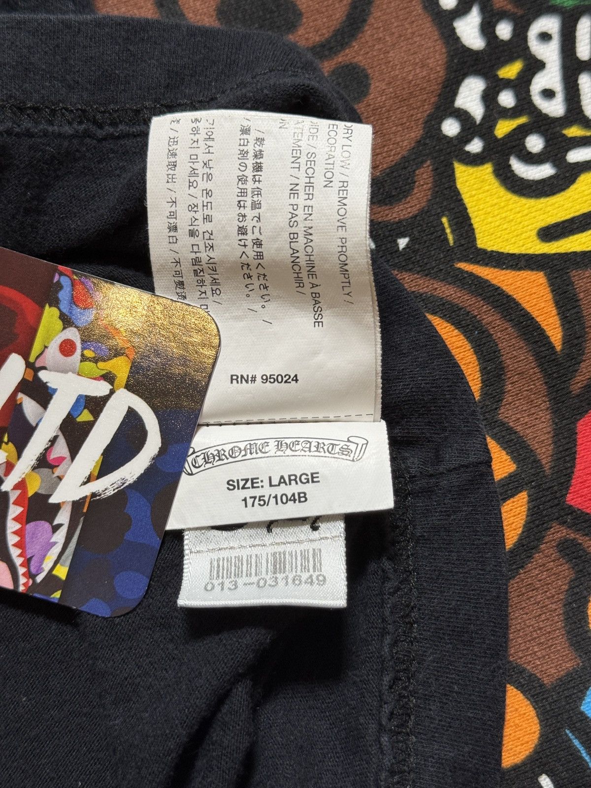 Chrome Hearts Chrome Hearts Black Dagger Logo Long Sleeve Tee Size US L / EU 52-54 / 3 - 11 Thumbnail