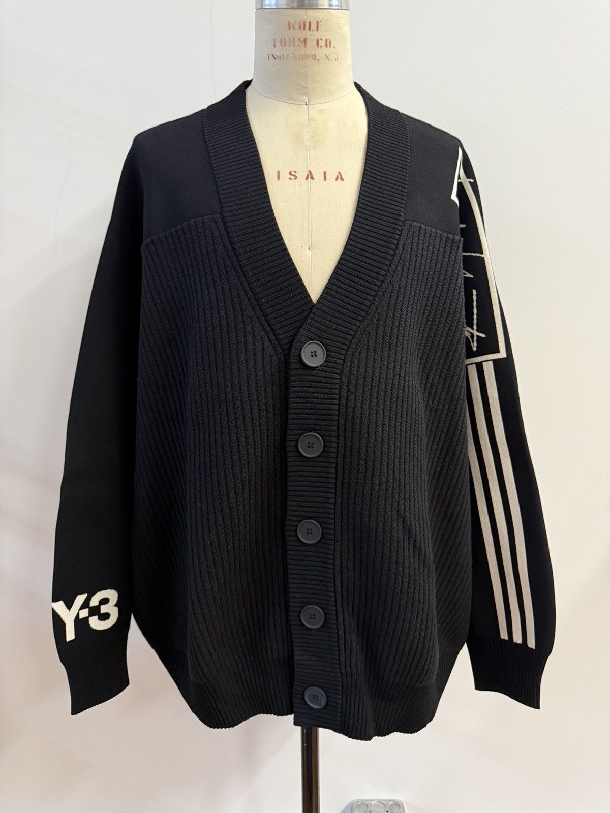 Adidas × Y-3 adidas Y-3 × Yohji Yamamoto Knit Wool Cardigan Oversized Size US L / EU 52-54 / 3 - 6 Thumbnail