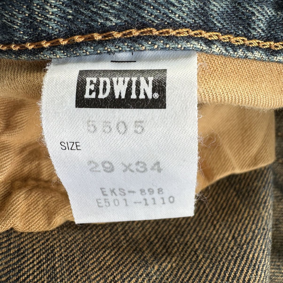 Japanese Brand Vintage Edwin 505x Distressed Faded Denim Jean Pant W29 Size US 29 - 6 Thumbnail
