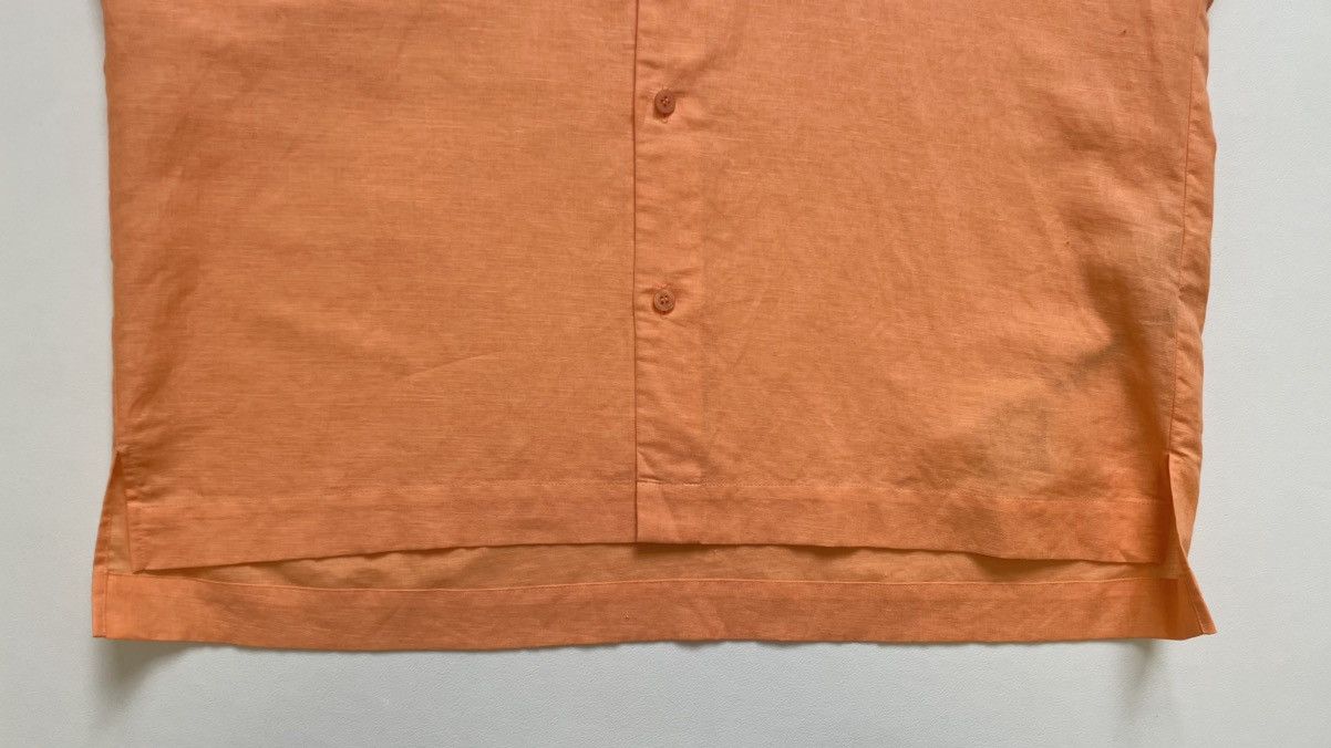 Pleats Please Issey Miyake Coral Orange Curved Sleeve Shirt Size US M / EU 48-50 / 2 - 9 Thumbnail