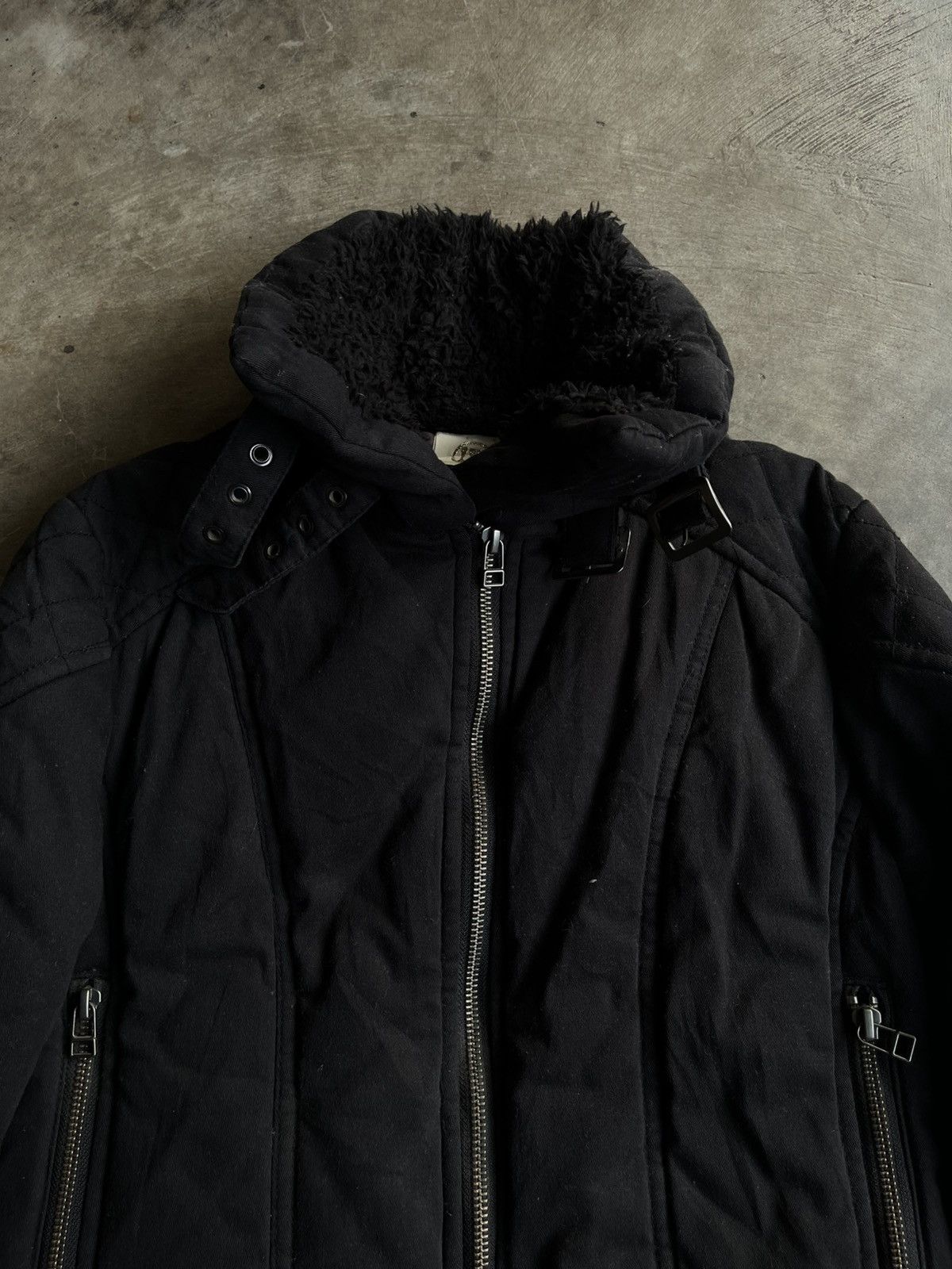 Isamu Katayama Backlash JAPANESE FUR JACKET BIKERS BONDAGE ZIPPER GOTHIC PUNK STYLE Size US S / EU 44-46 / 1 - 9 Thumbnail