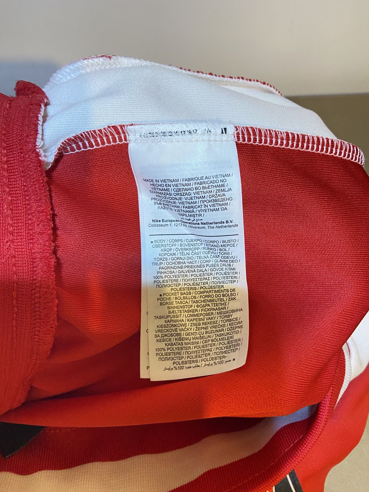 Nike Vintage NIKE Sportswear NSW AIR University Red Joggers Pants Size US 31 - 7 Thumbnail
