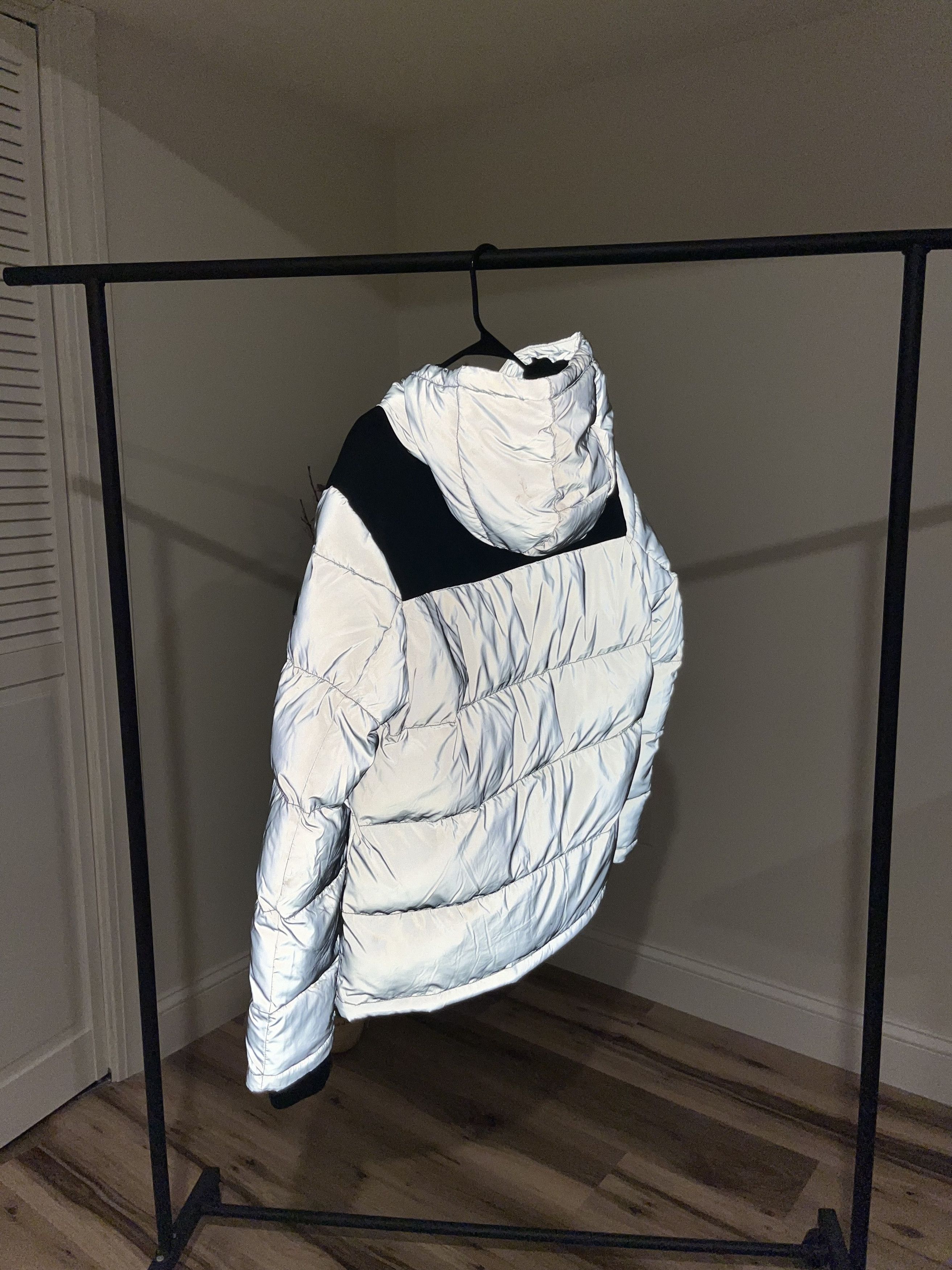 DKNY Reflectve DKNY Men's Mixed Media Quilted Puffer Jacket Size US M / EU 48-50 / 2 - 5 Thumbnail