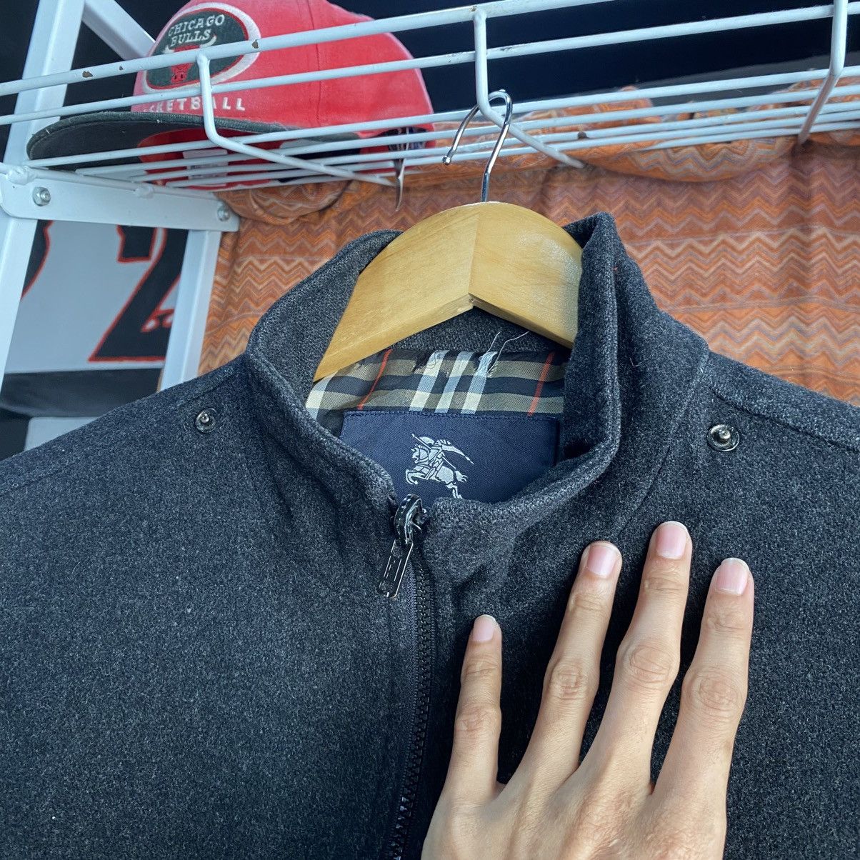 Burberry Vintage Burberry London Gray Wool Zip Jacket w/ Nova Check Size US L / EU 52-54 / 3 - 11 Thumbnail