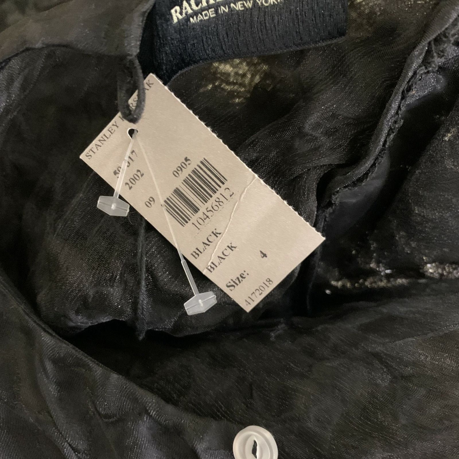 Rachel Comey RACHEL COMEY Size 4 Black Silver Metallic Dress Top Size S / US 4 / IT 40 - 5 Thumbnail
