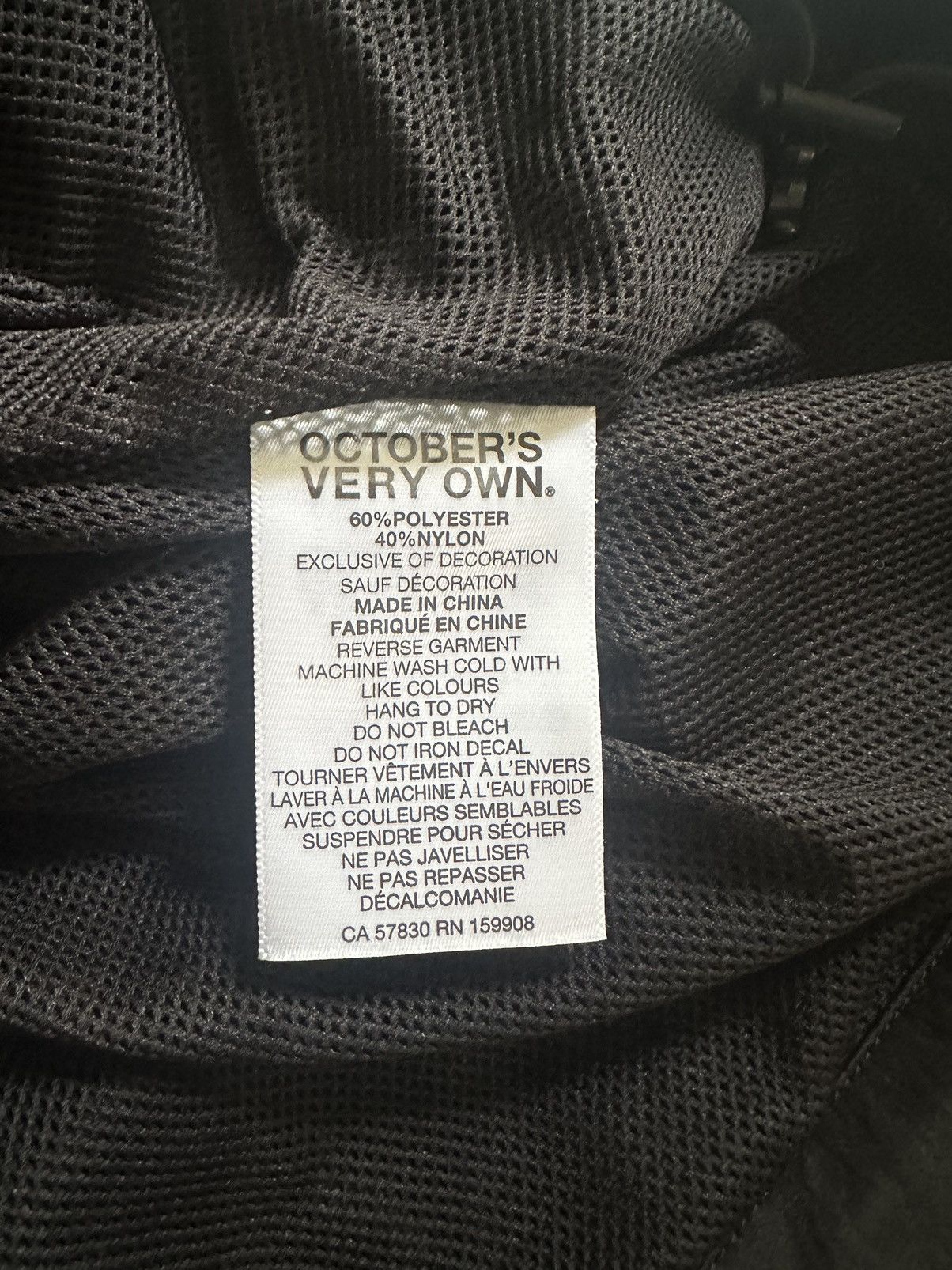 October's Very Own OVO BLACK REFLECTIVE WINDBREAKER *RARE* Size US L / EU 52-54 / 3 - 4 Thumbnail