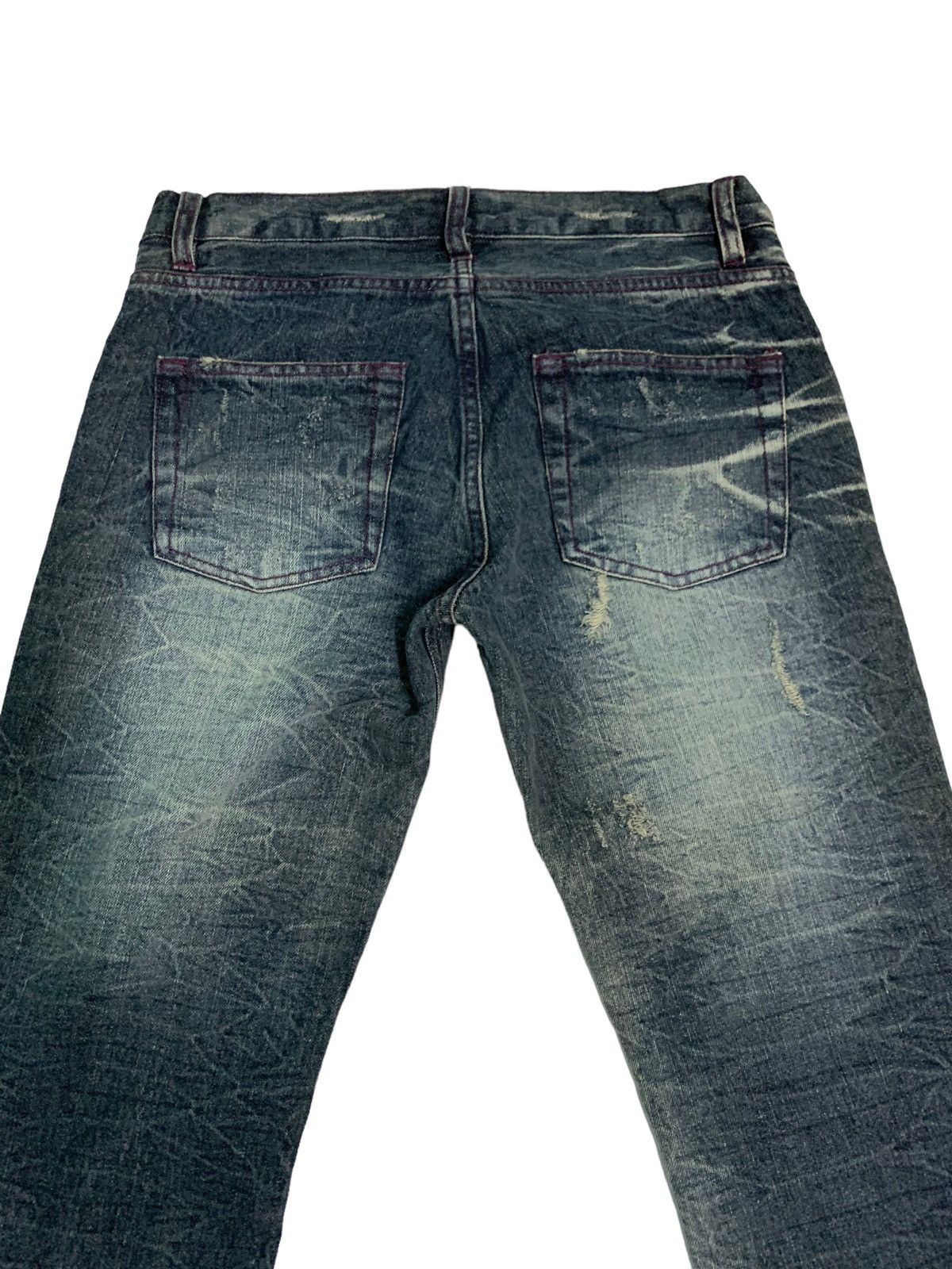 Japanese Brand 🔥Rare Japanese Brand Lowbox Distressed Asid Wash Design Size US 30 / EU 46 - 8 Thumbnail
