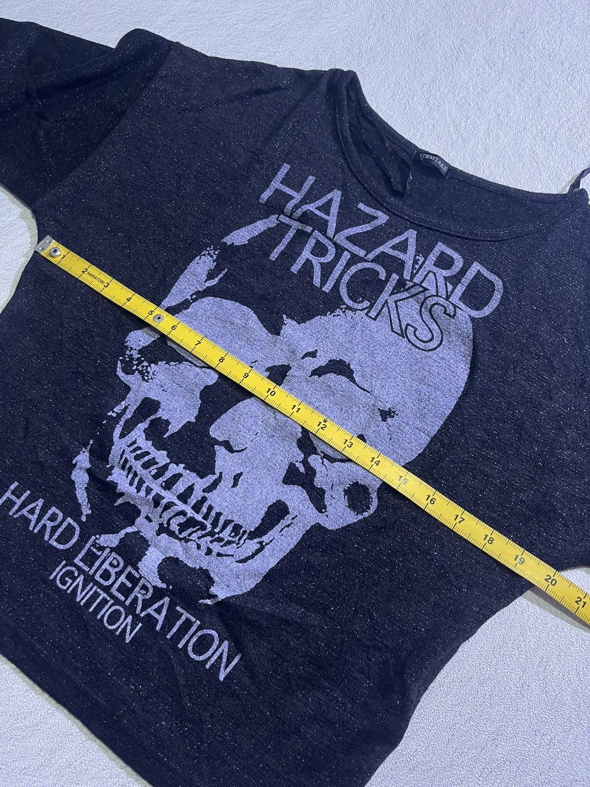 Hysteric Glamour Y2K CORNFLAKE long tshirt big skull motif Size US L / EU 52-54 / 3 - 8 Thumbnail