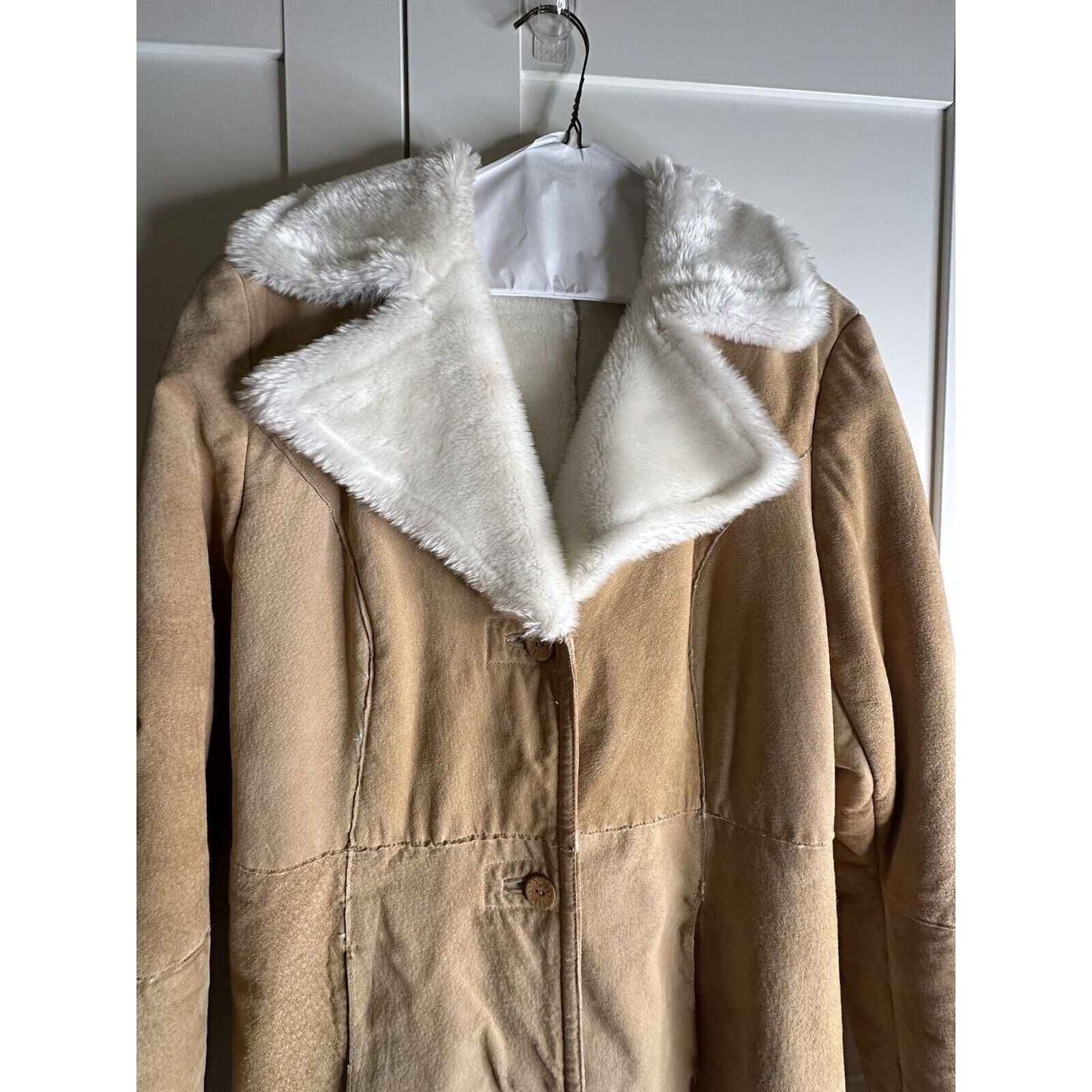 Boston Proper Vtg Penny Lane Y2K Leather Boston Proper Faux Sherpa Womans Size M / US 6-8 / IT 42-44 - 8 Thumbnail