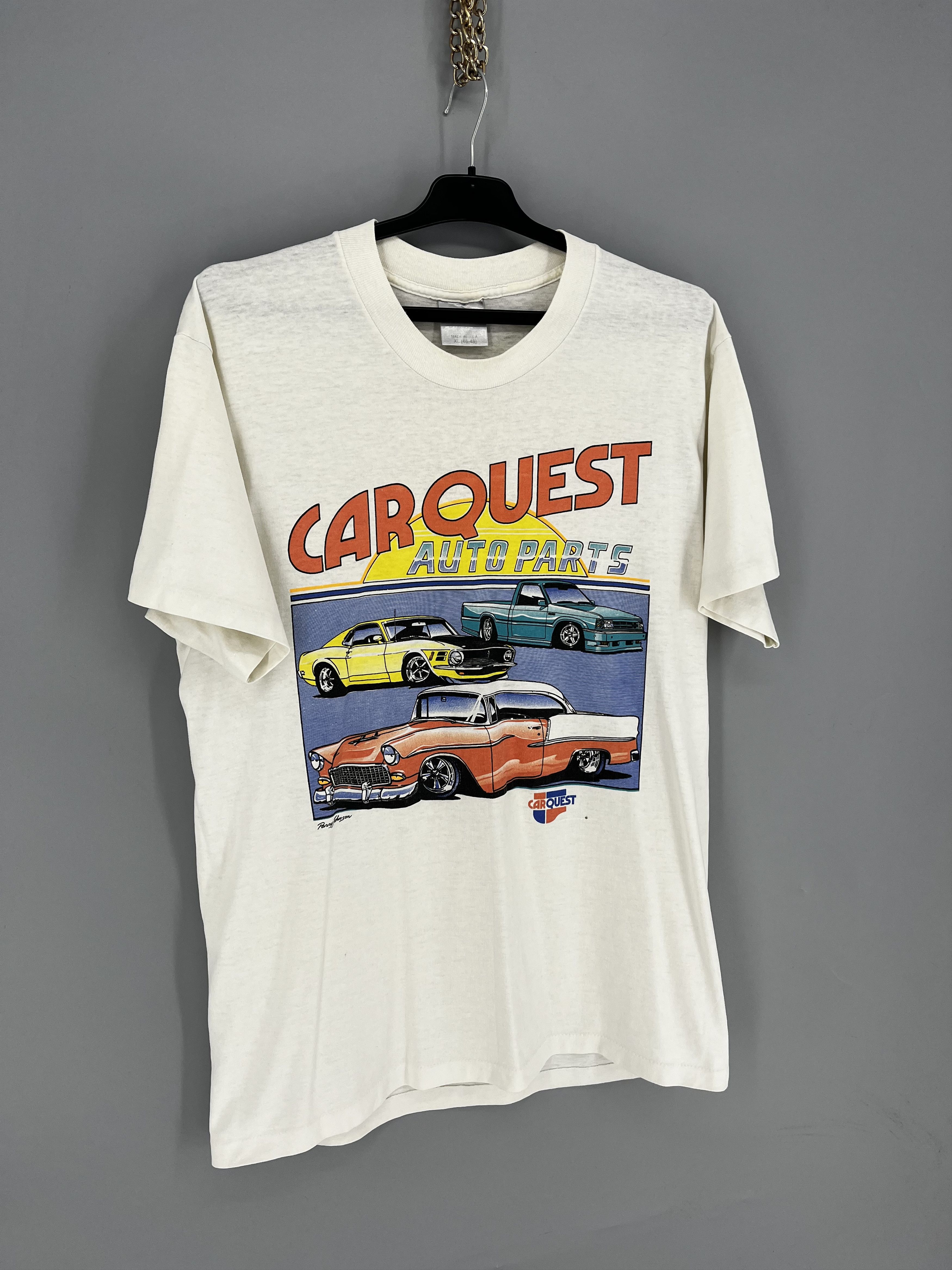 Vintage Vintage Car Quest Auto Parts T Shirt Size US XL / EU 56 / 4 - 2 Thumbnail