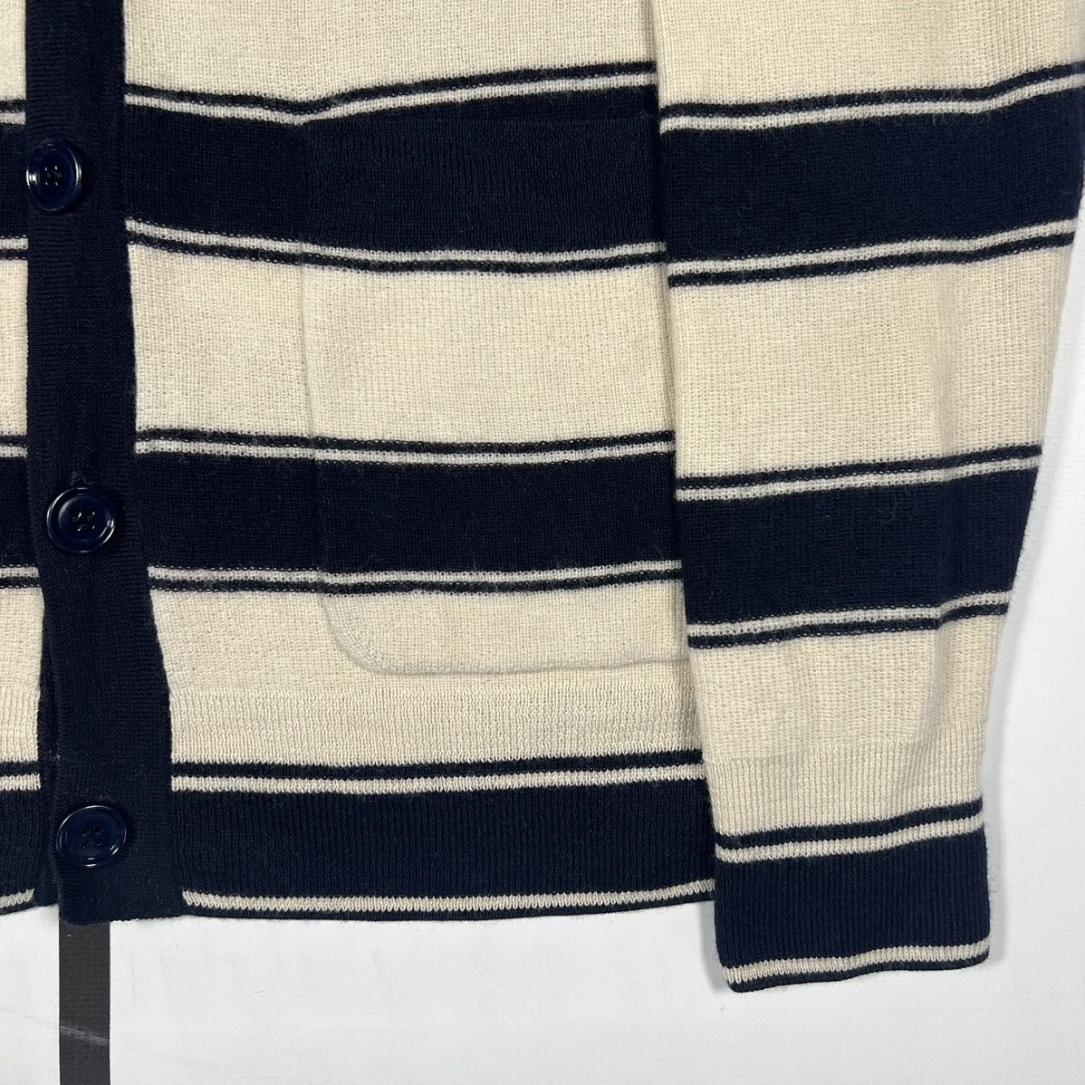 Dries Van Noten |[ 2010’s Dries Van Noten Wool Blend Striped Cardigan ]| Size US M / EU 48-50 / 2 - 5 Thumbnail