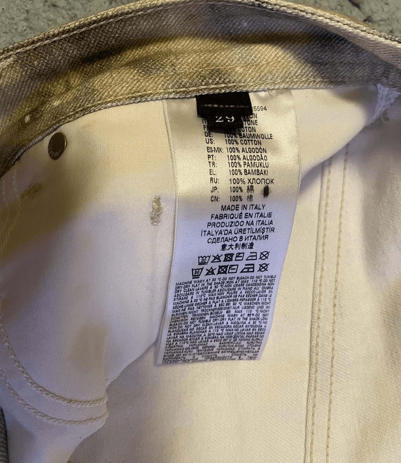 Diesel DIESEL X acw cold wall tie dye jeans size 31/29 Size US 31 - 4 Thumbnail