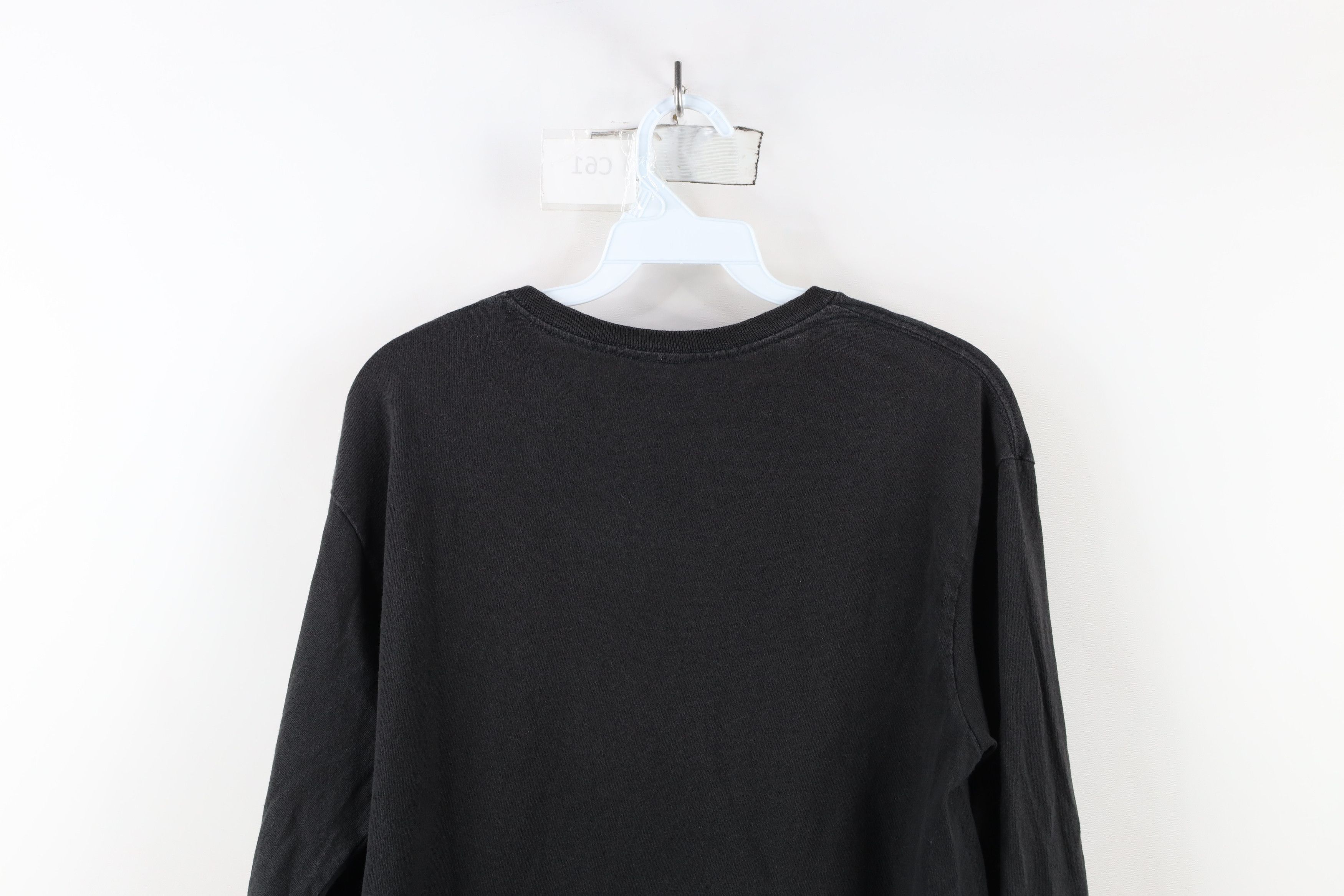 Vintage Vintage 90s Streetwear Long Sleeve T-Shirt Black Cotton Size US M / EU 48-50 / 2 - 10 Thumbnail